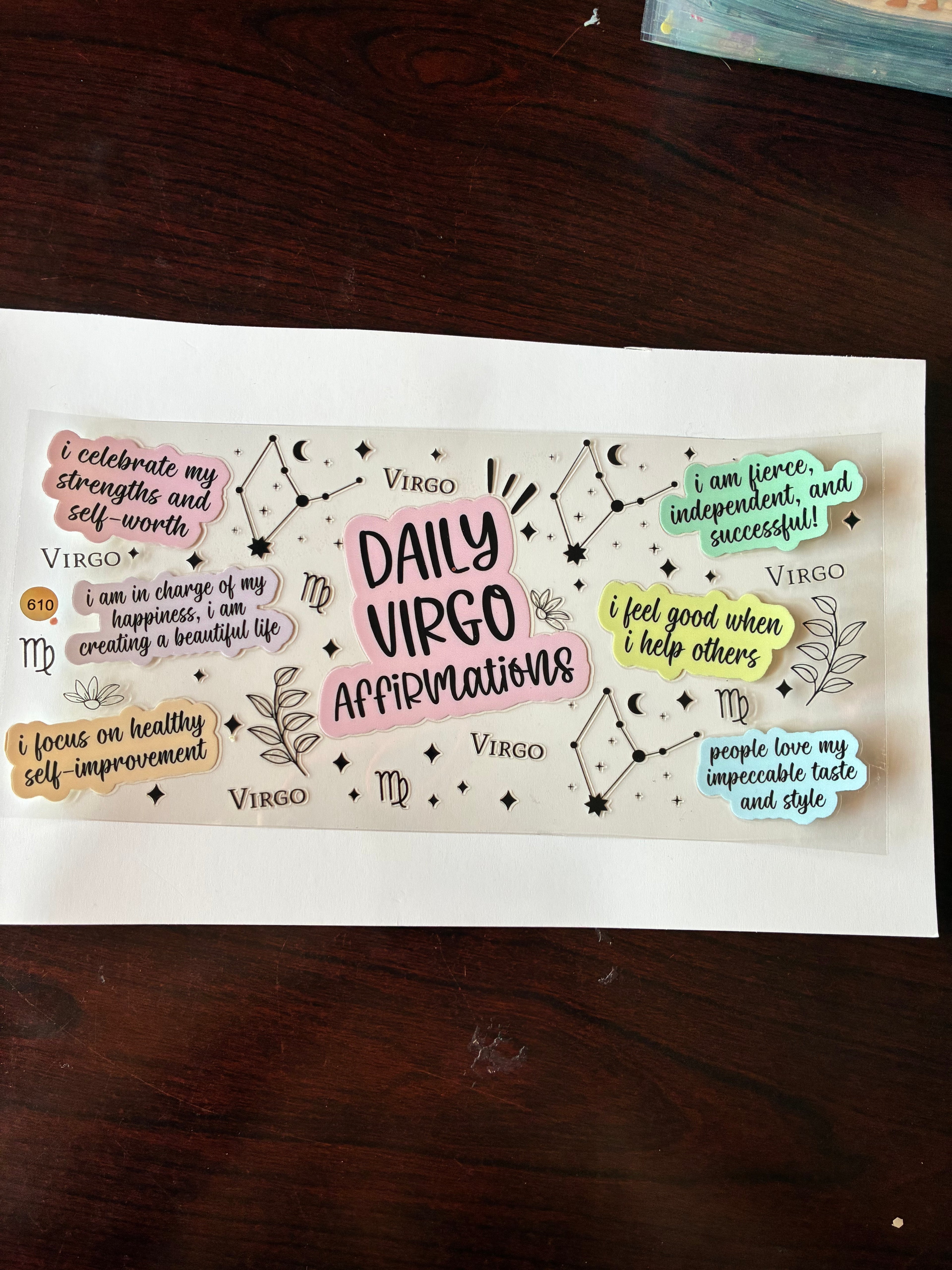 Horoscope Virgo daily affirmation 610