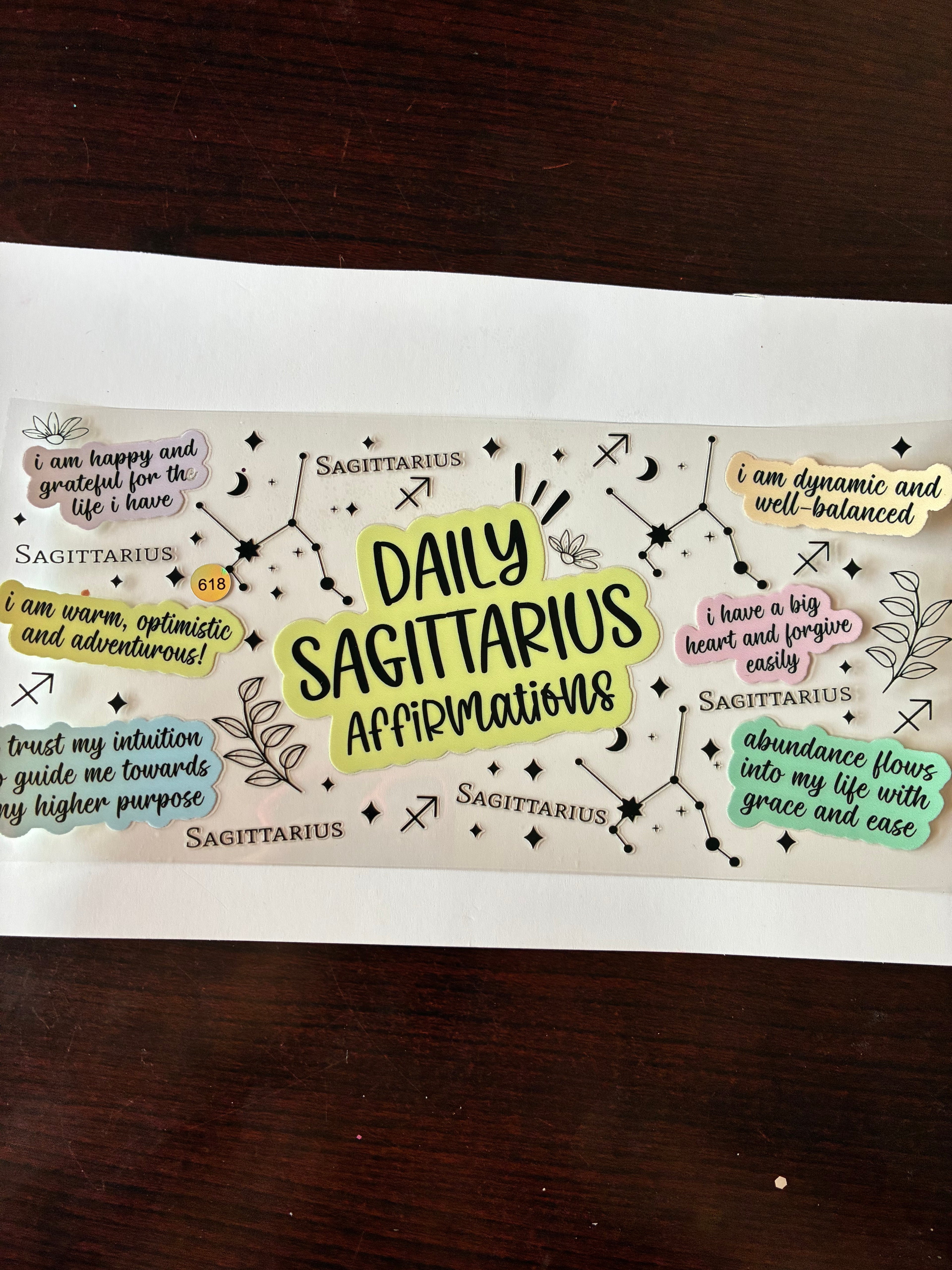 Horoscope Sagittarius daily affirmation 618