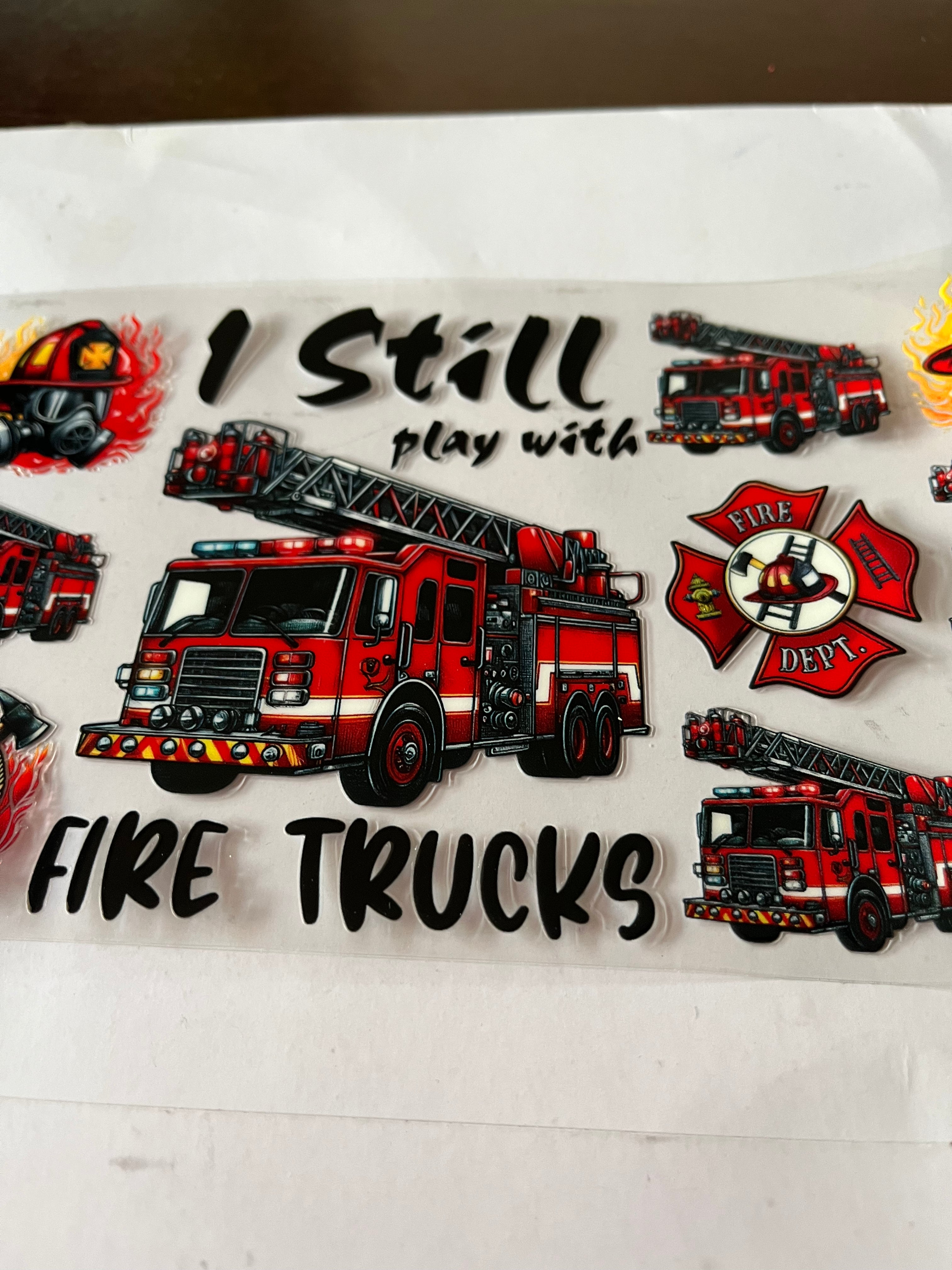 I still play with fire trucks 2763