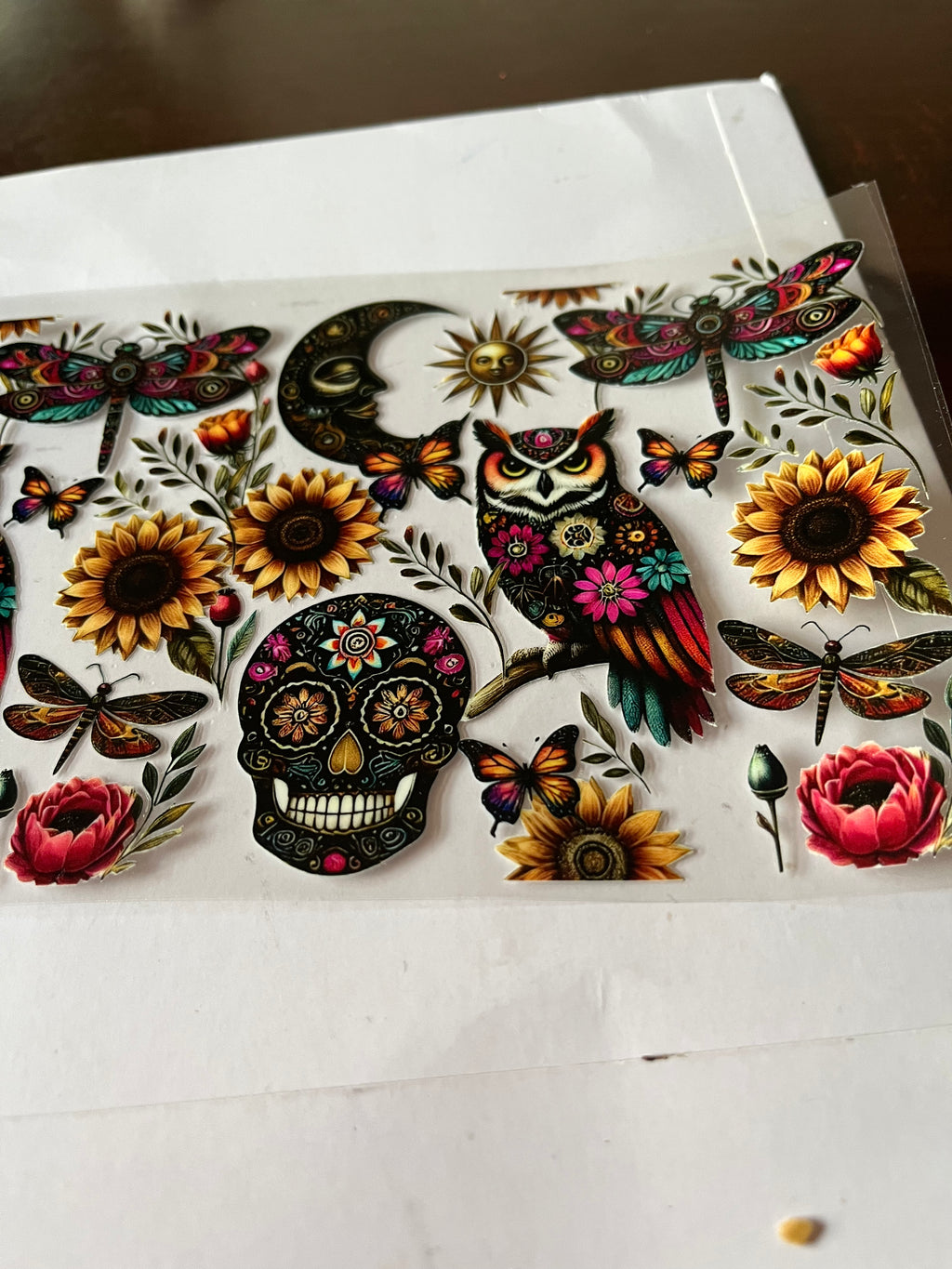 Skull sunflower collage 2841