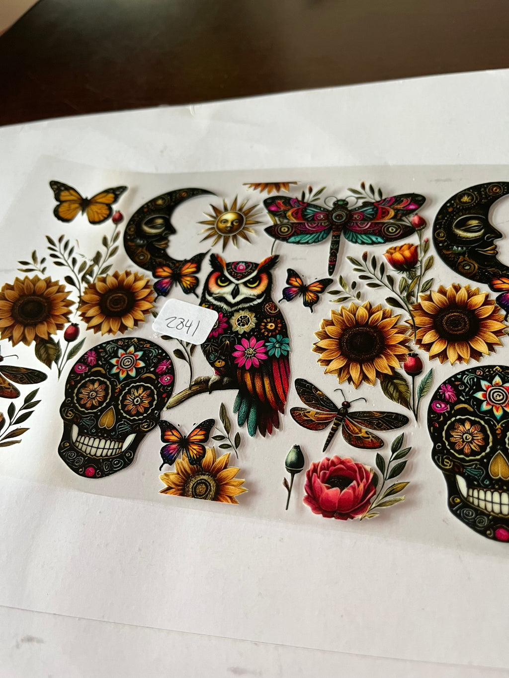 Skull sunflower collage 2841