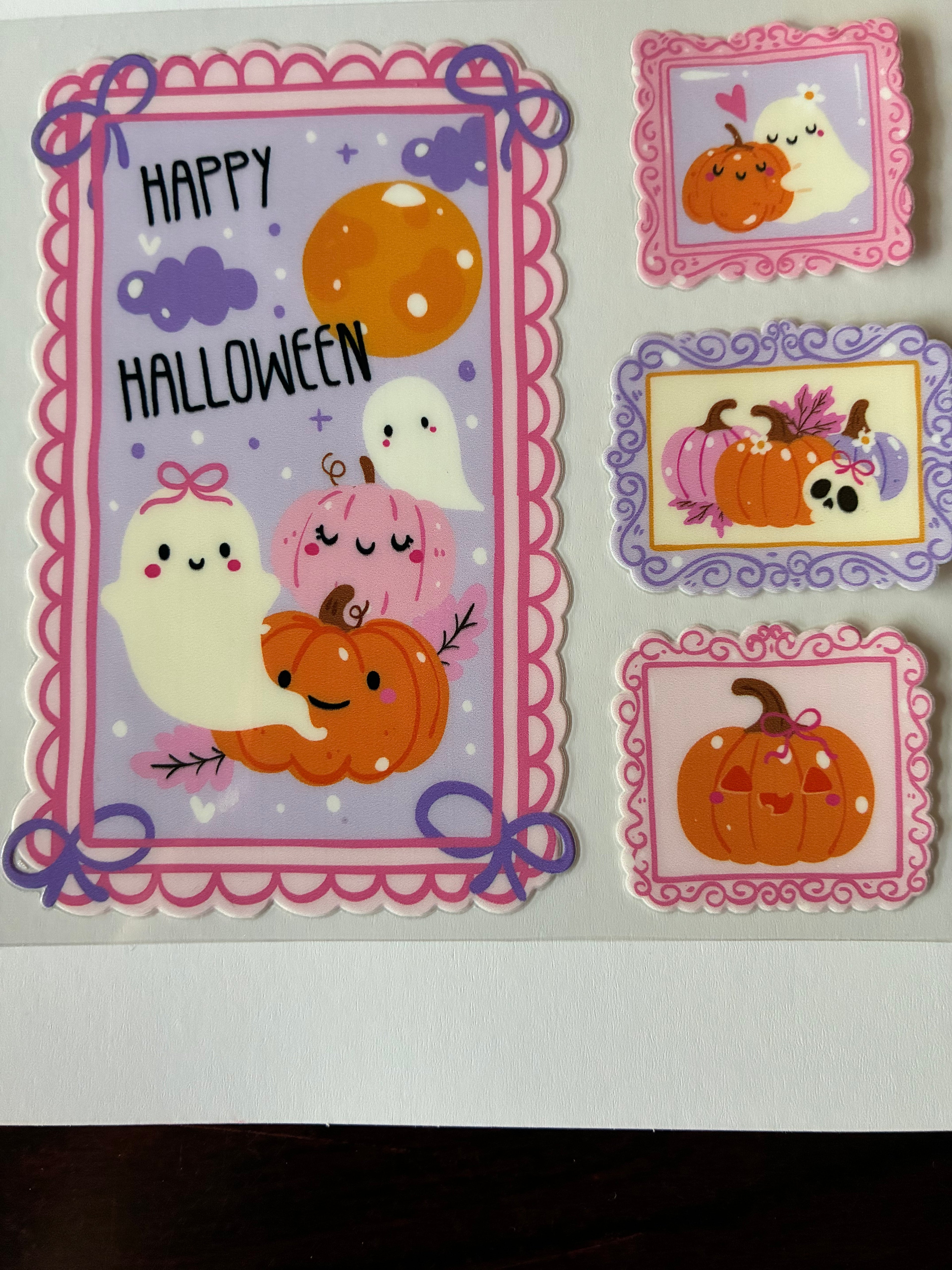 Happy Halloween portrait cute ghost pumpkin  661