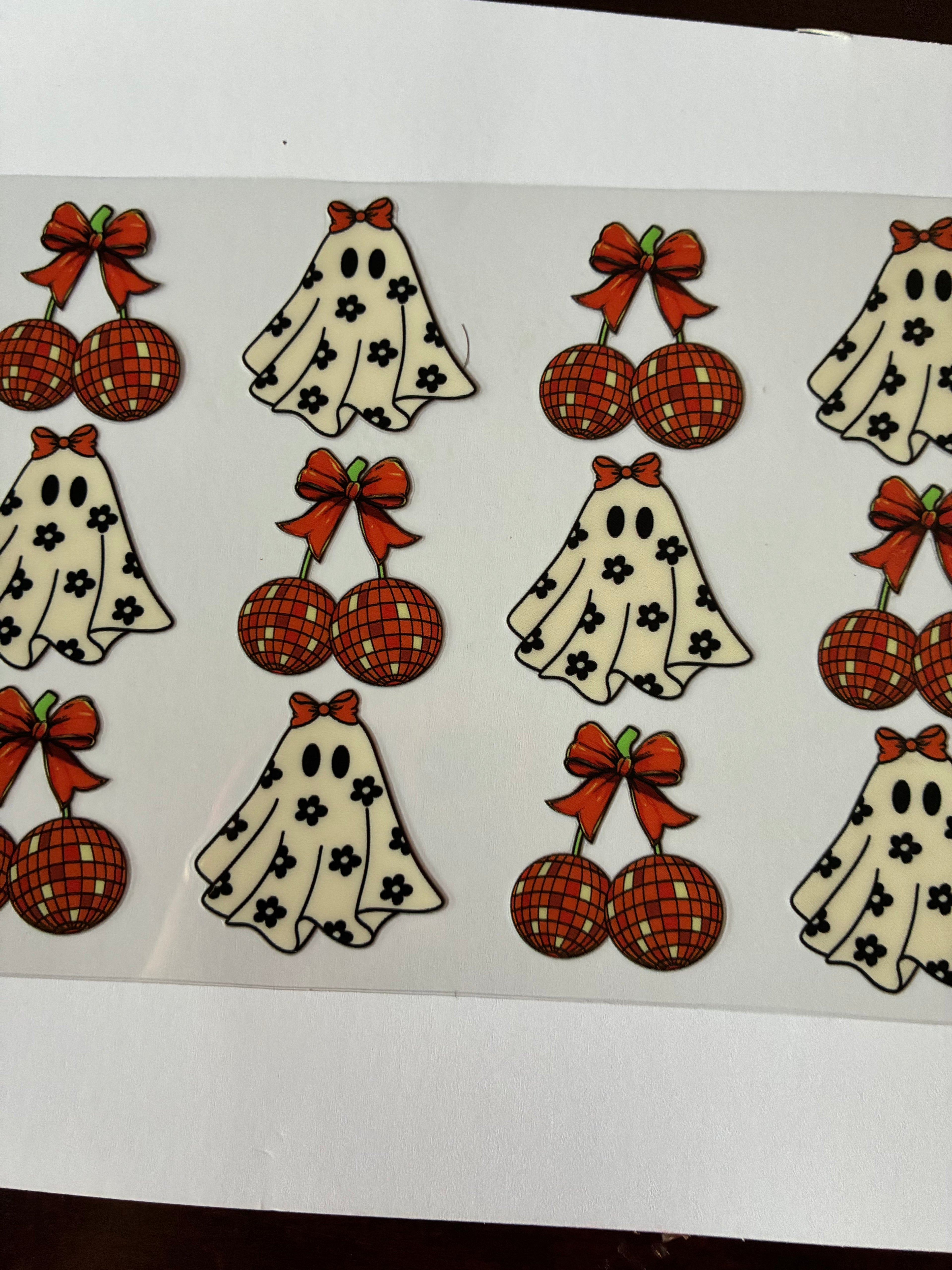 Ghost with flowers and disco cherries 664