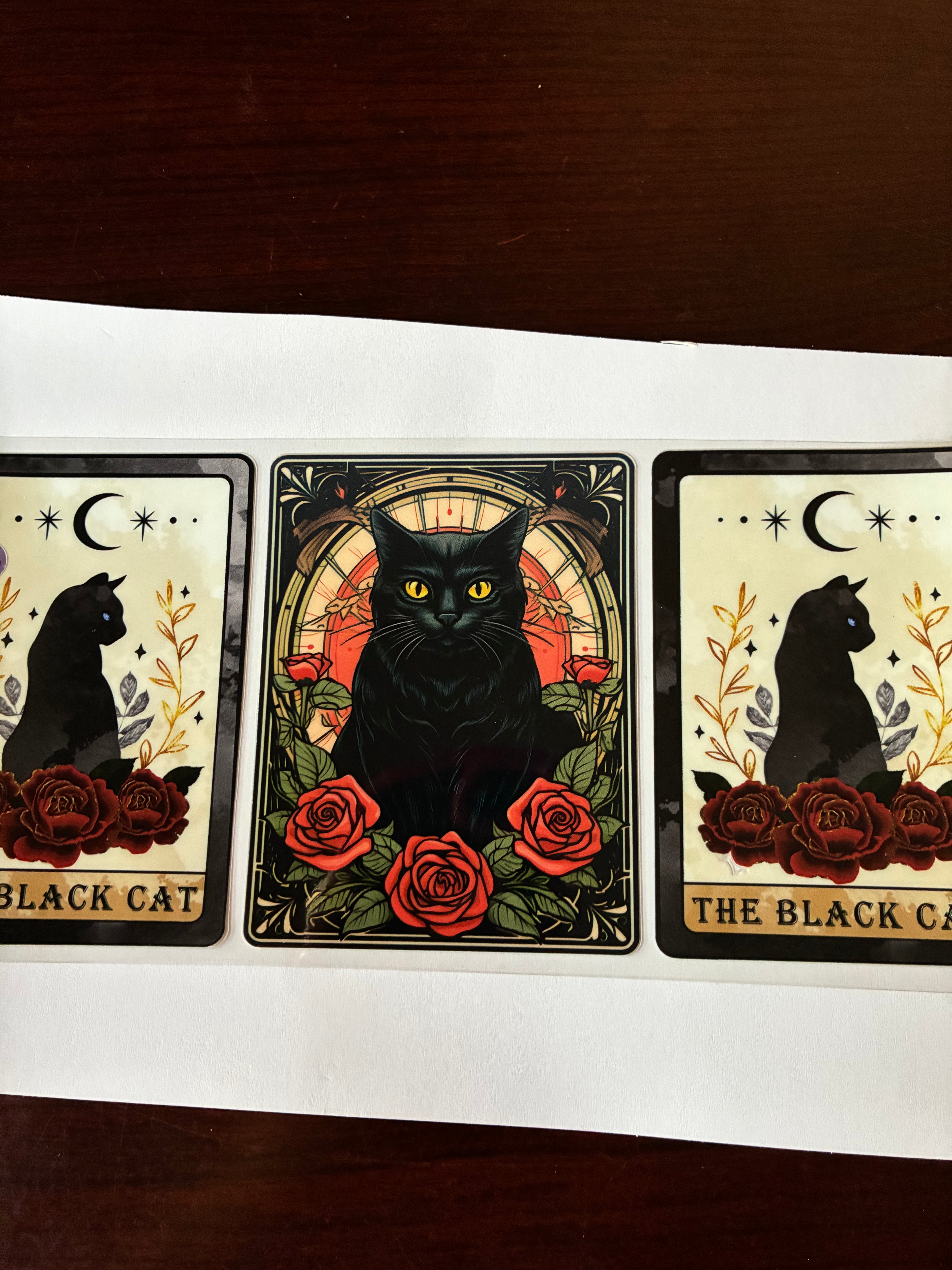 Tarot card black cat 670