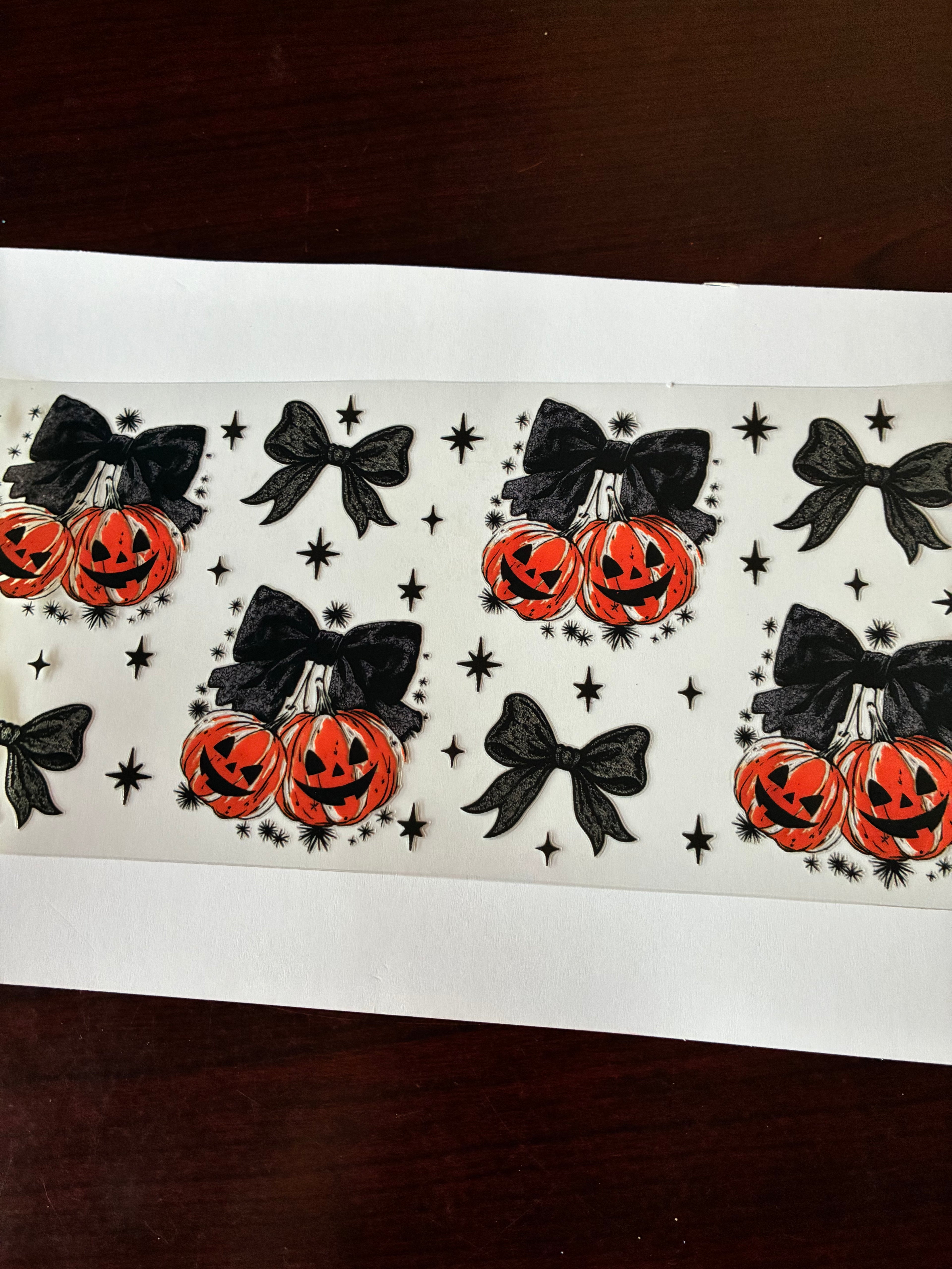 Jack o latern cherry bows 676