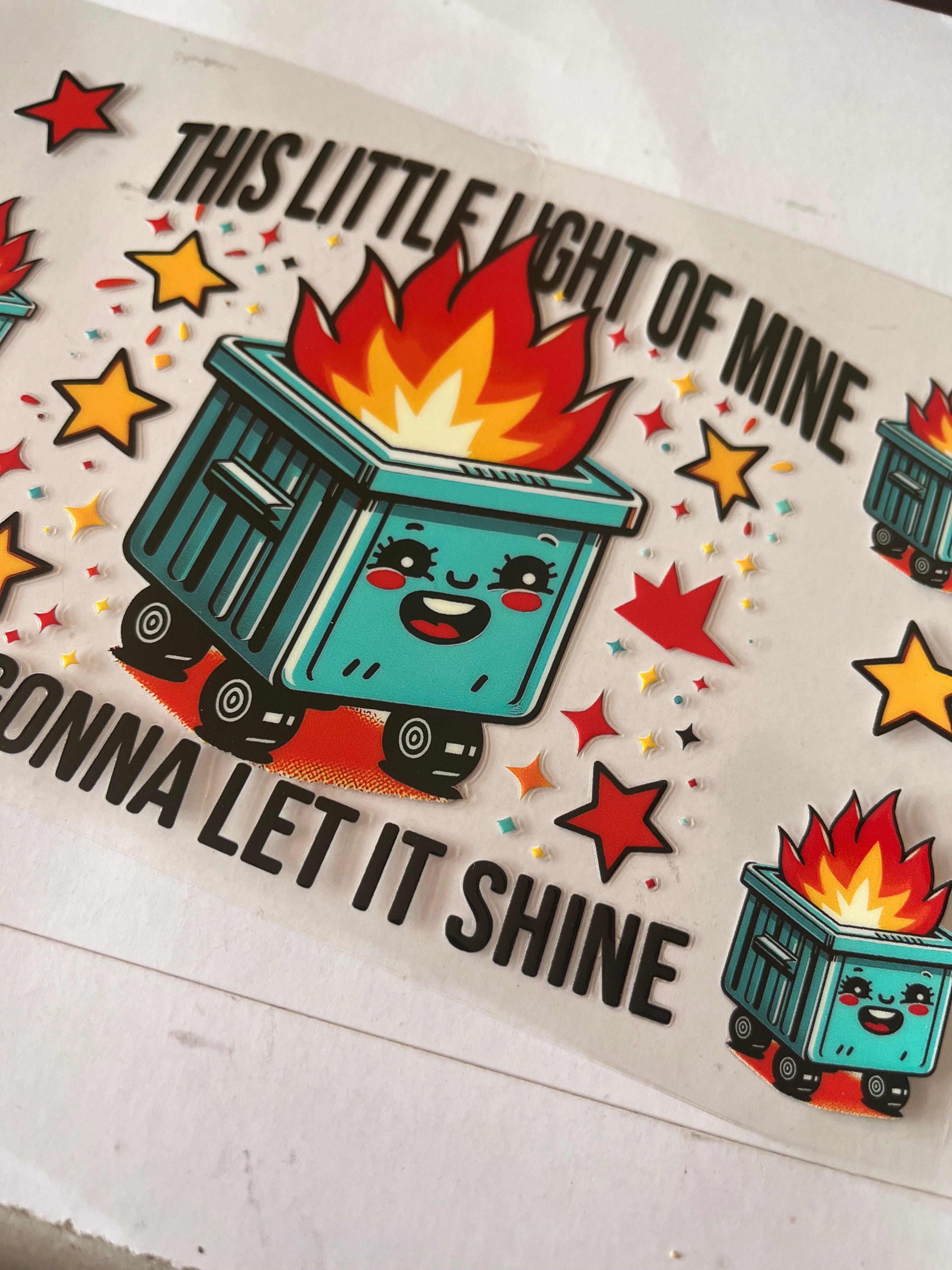 This little light of mine trash can 2728