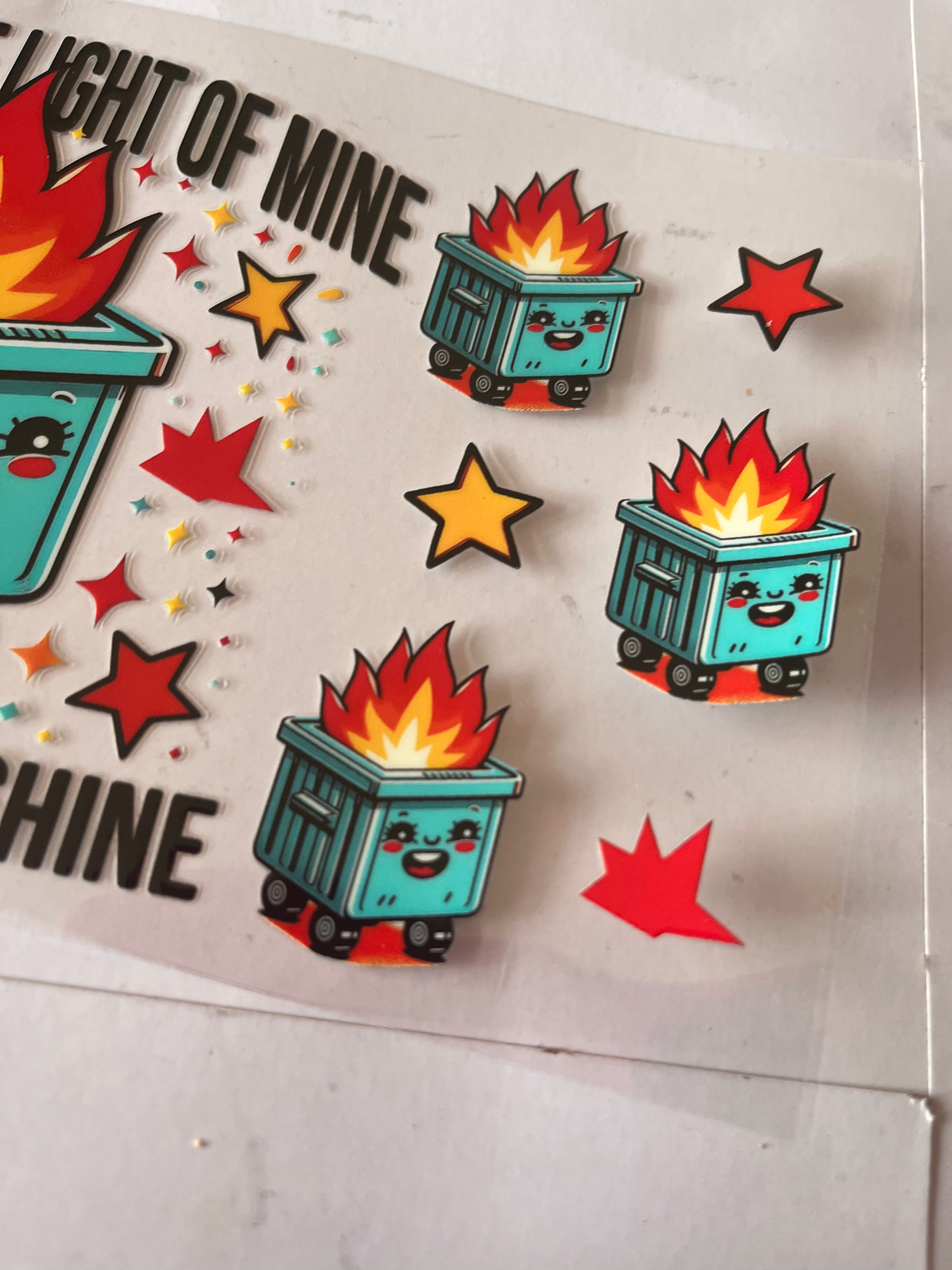 This little light of mine trash can 2728