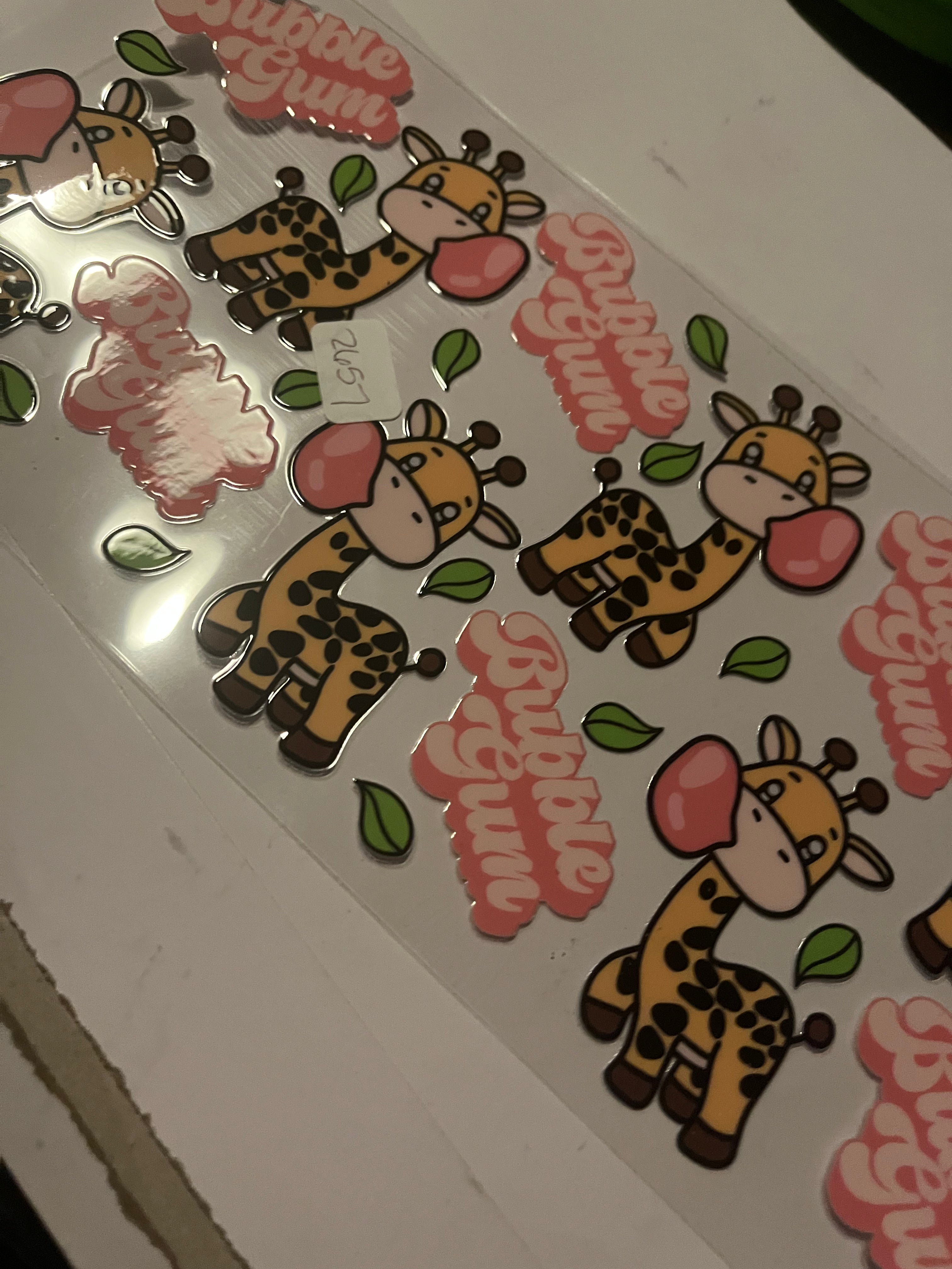Giraffe bubble gum 2656