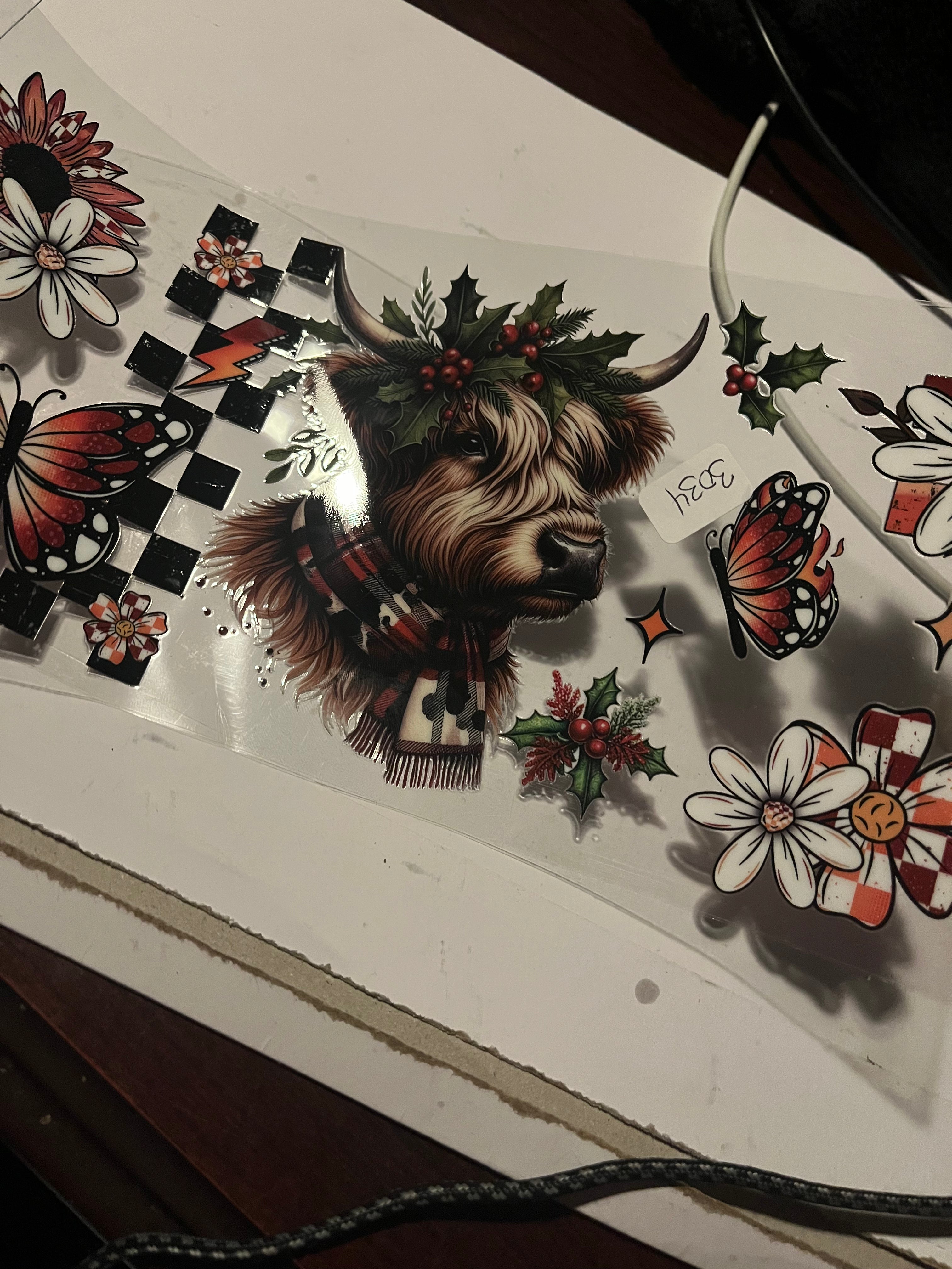 Christmas cow 3034