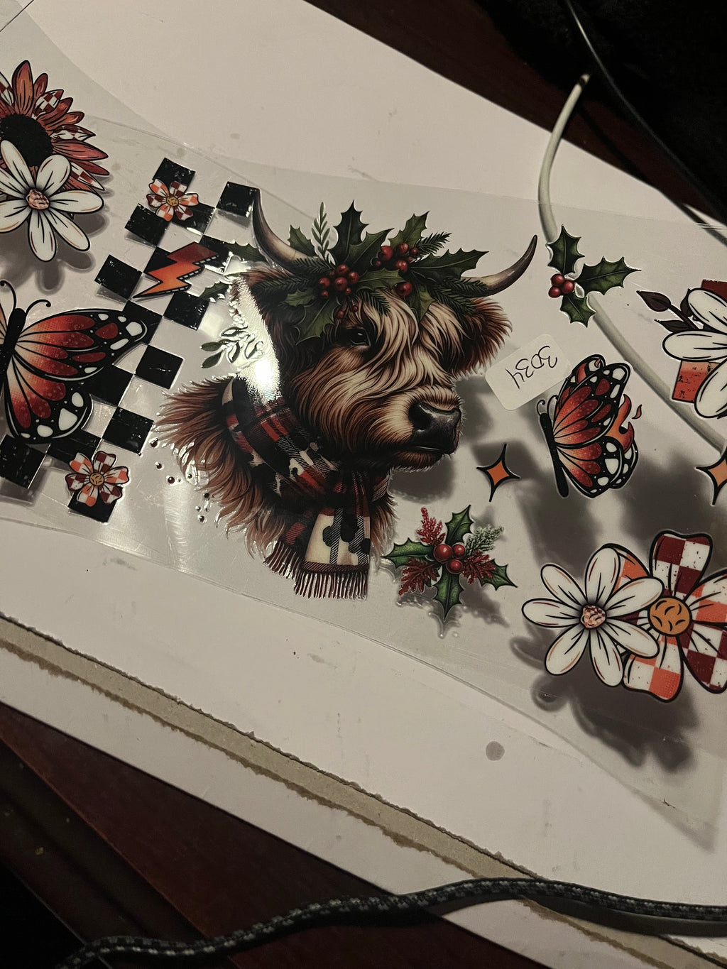Christmas cow 3034