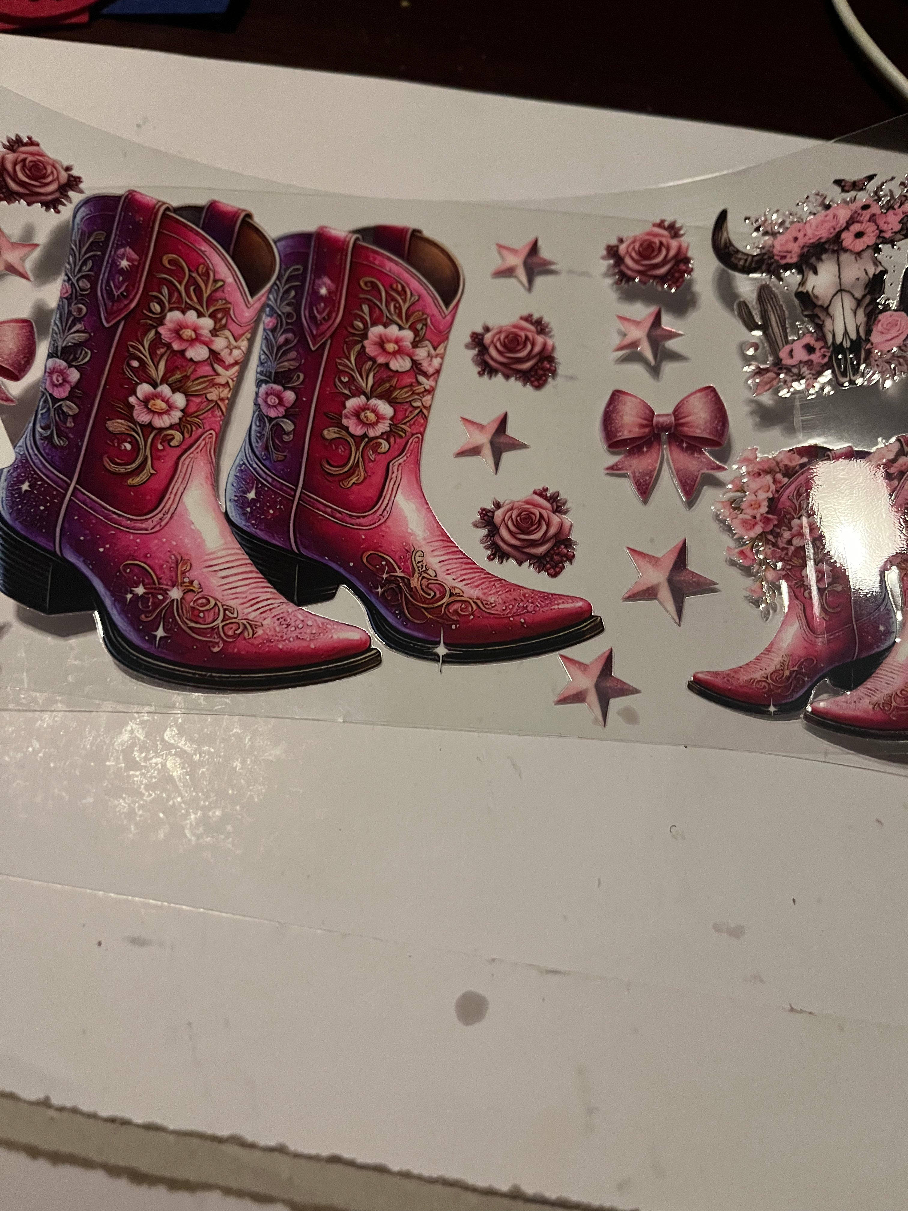 Pink boots 2987