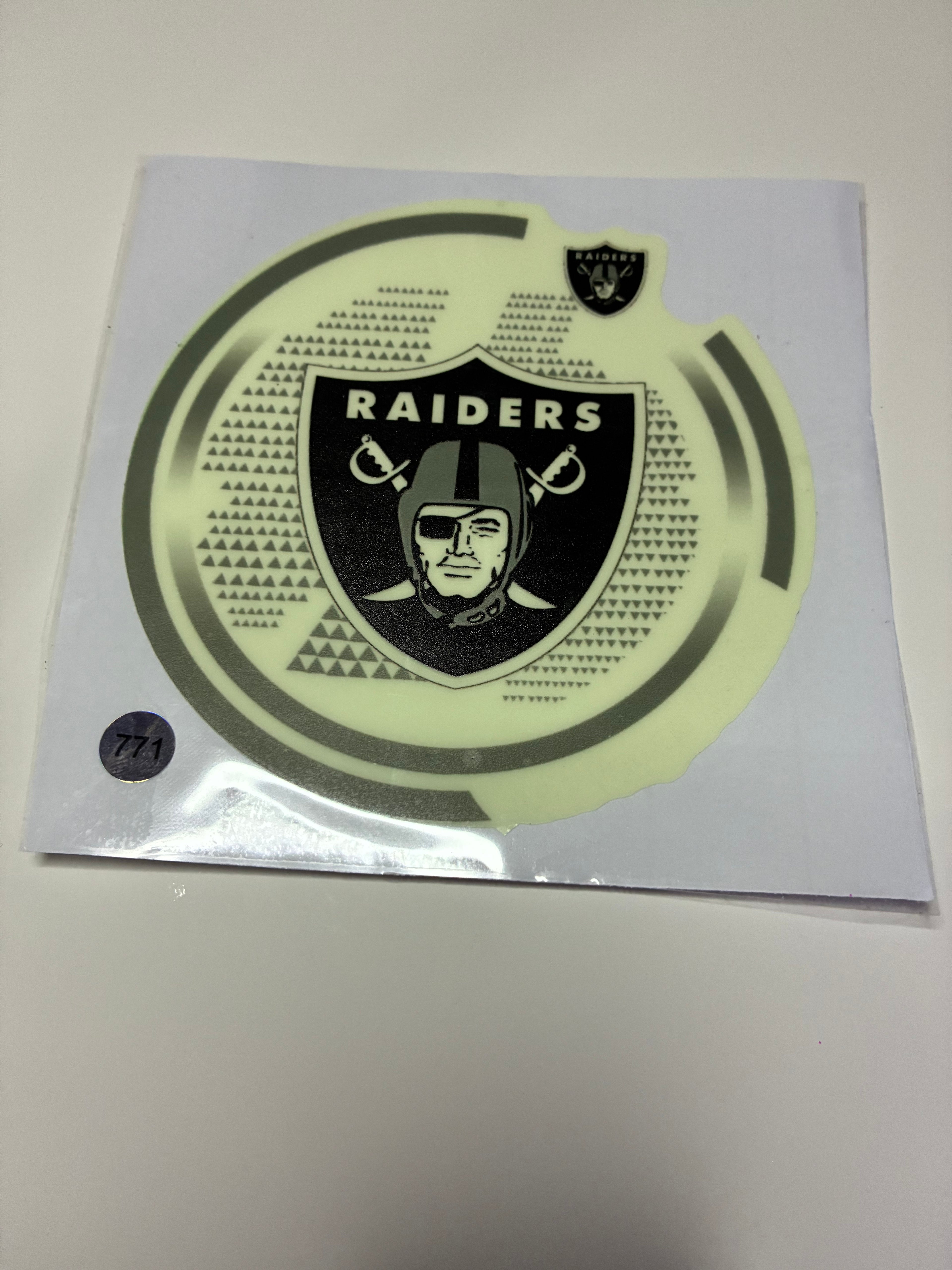 Raider decal glow in dark 771