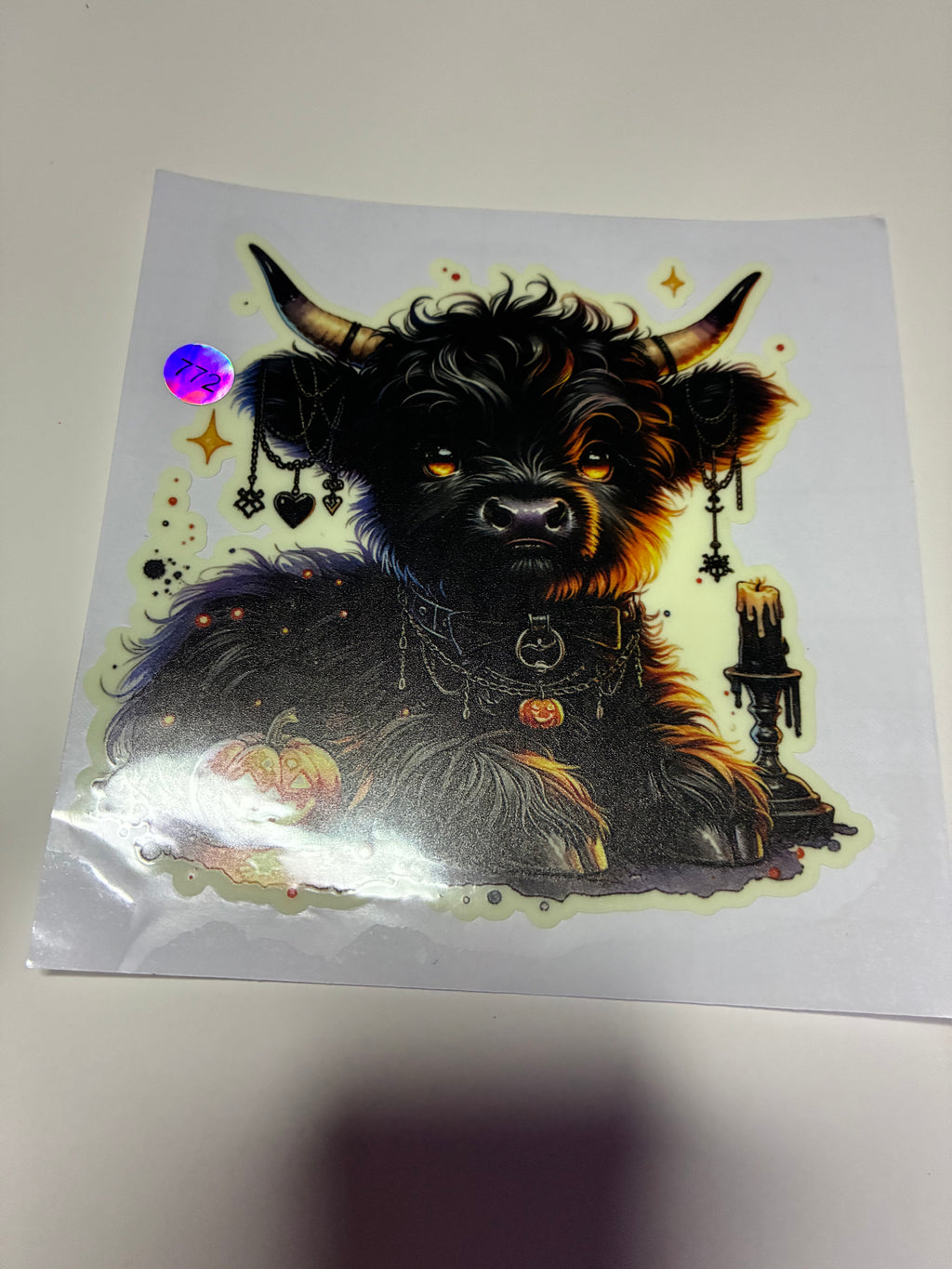 Halloween cow glow in dark 772