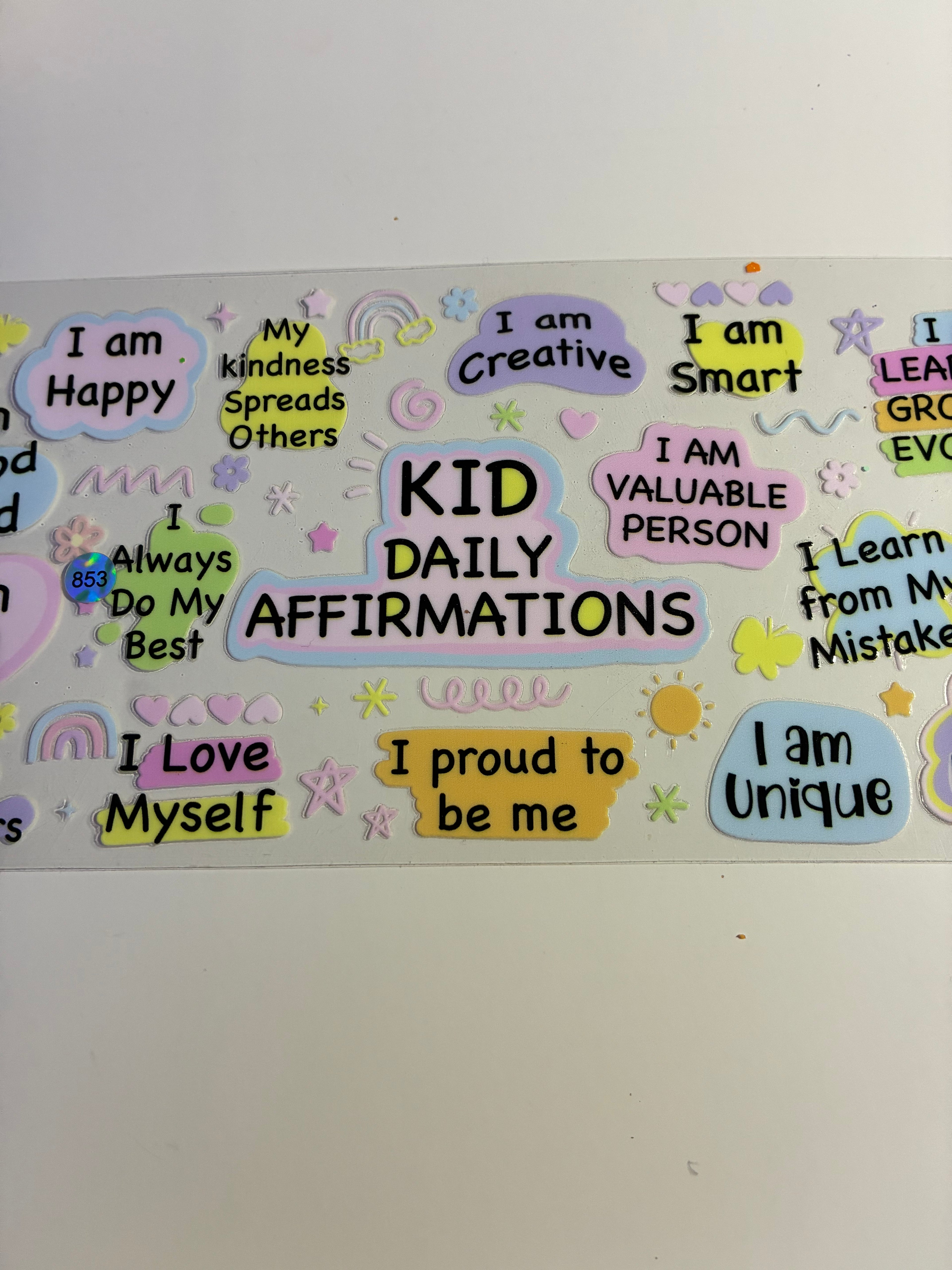 Kid daily affirmation 853