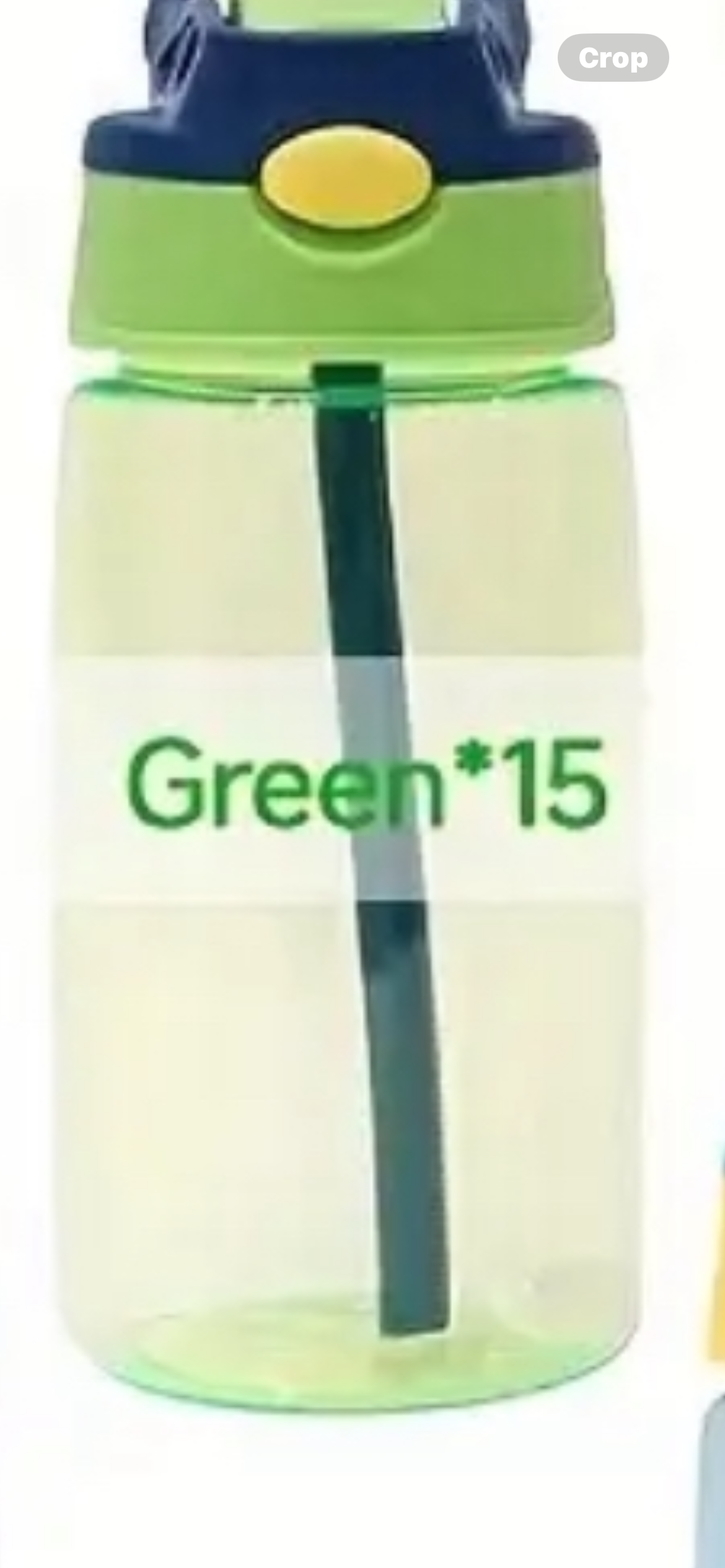 Green kid water bottle 16oz