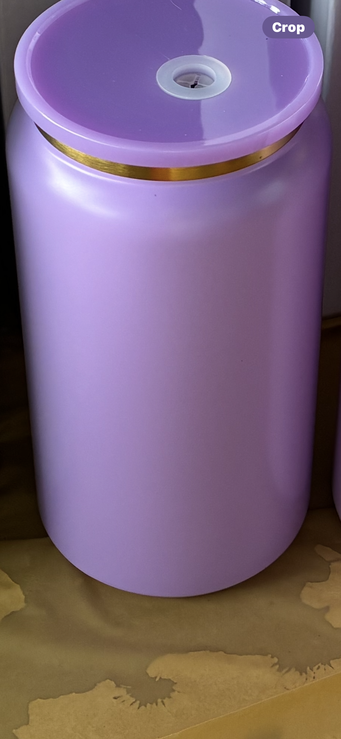 Purple stainless steel 16oz cup
