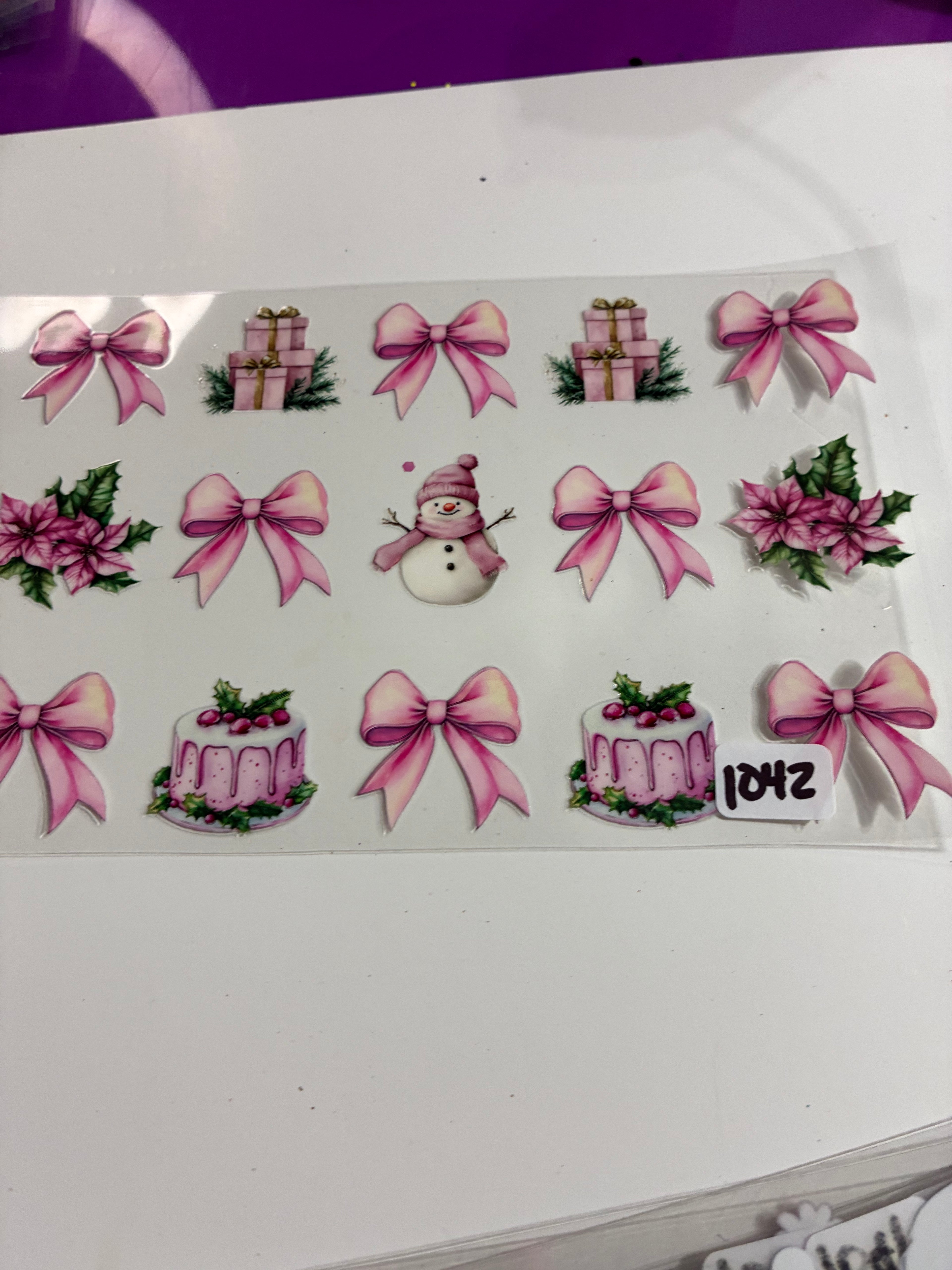 Christmas cake snowman 1042