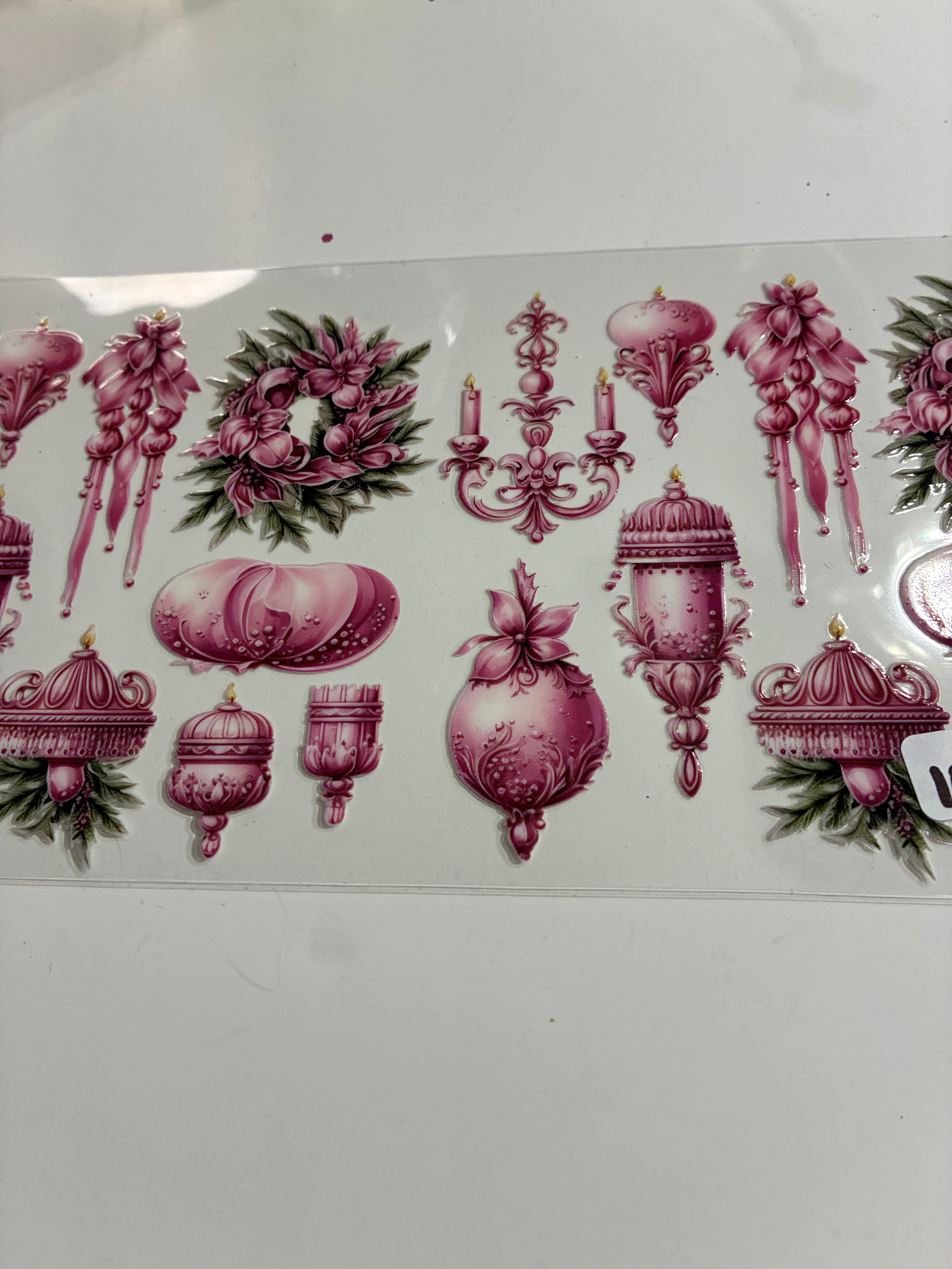 Fancy Christmas pink 1051
