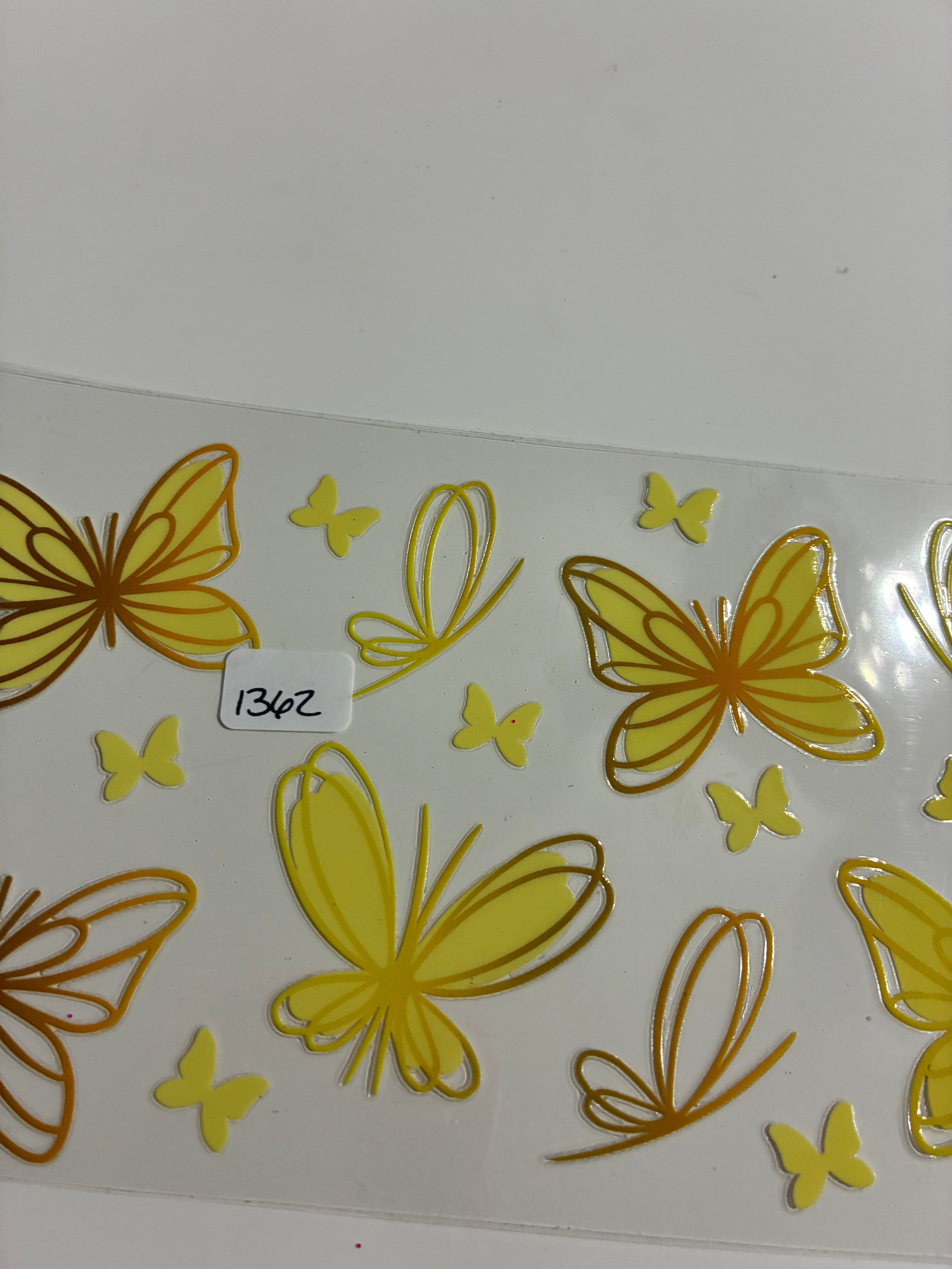 Yellow butterfly 1362