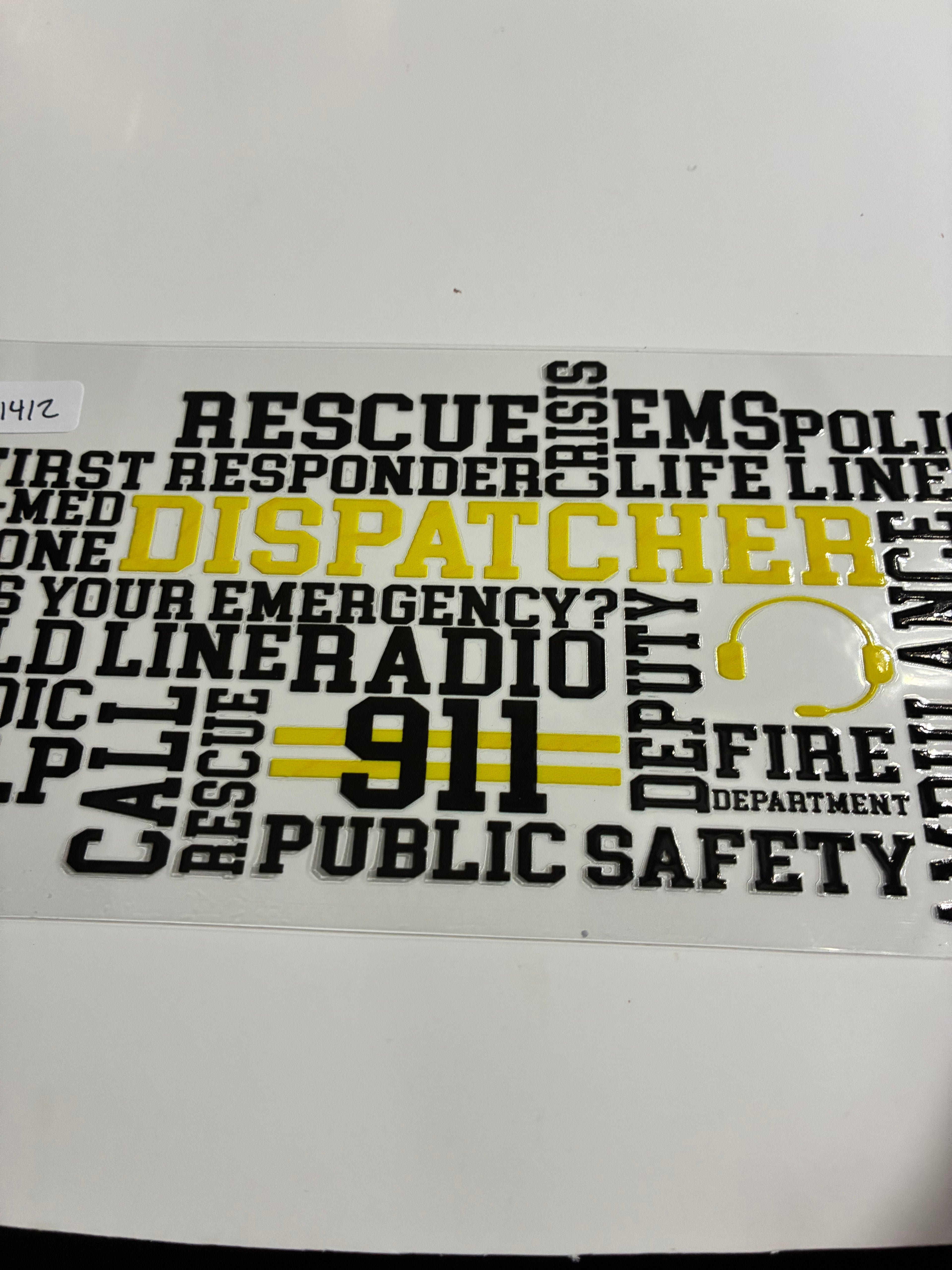 911 dispatcher 1412 in black