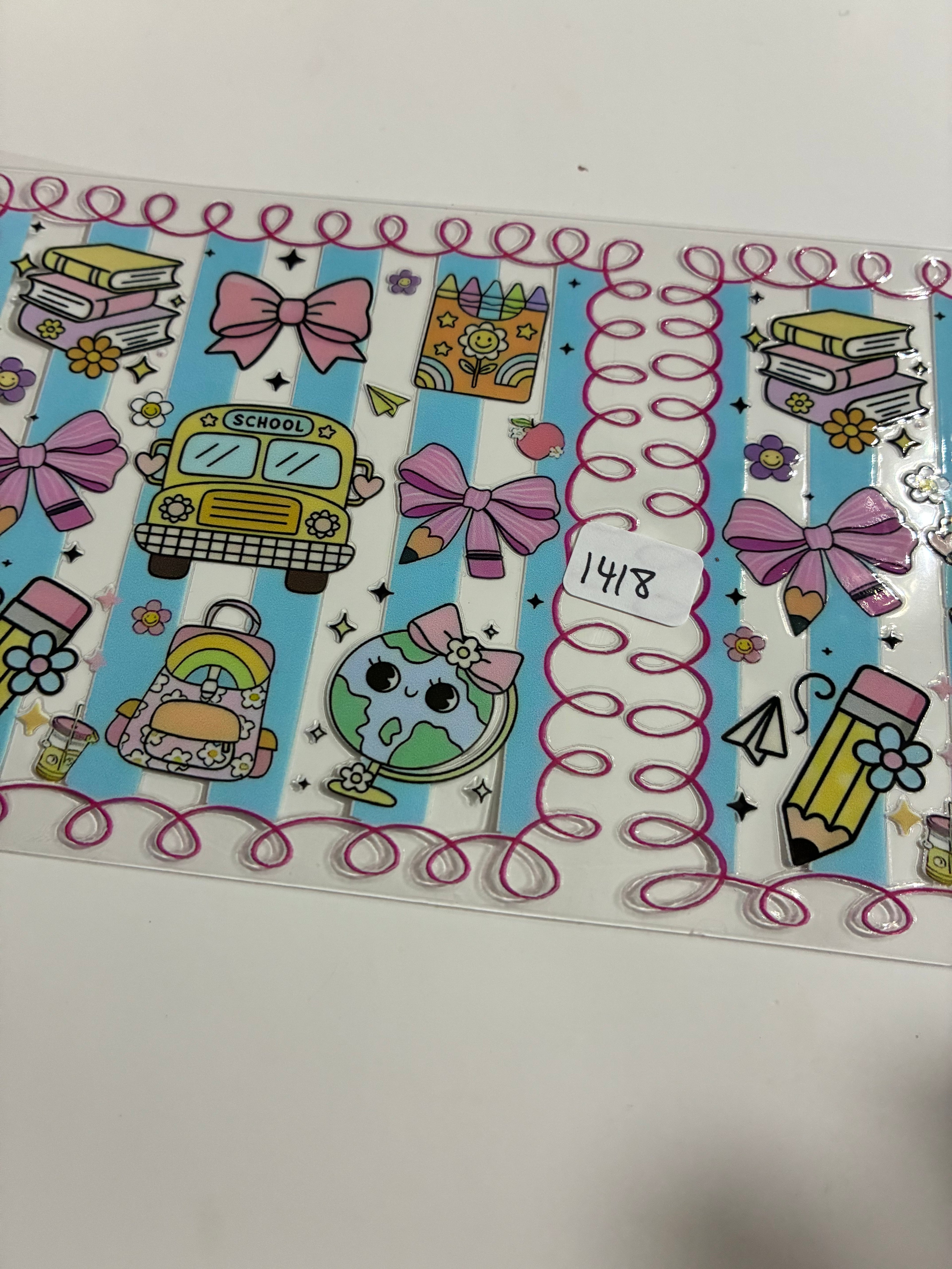 School theme bus 1418