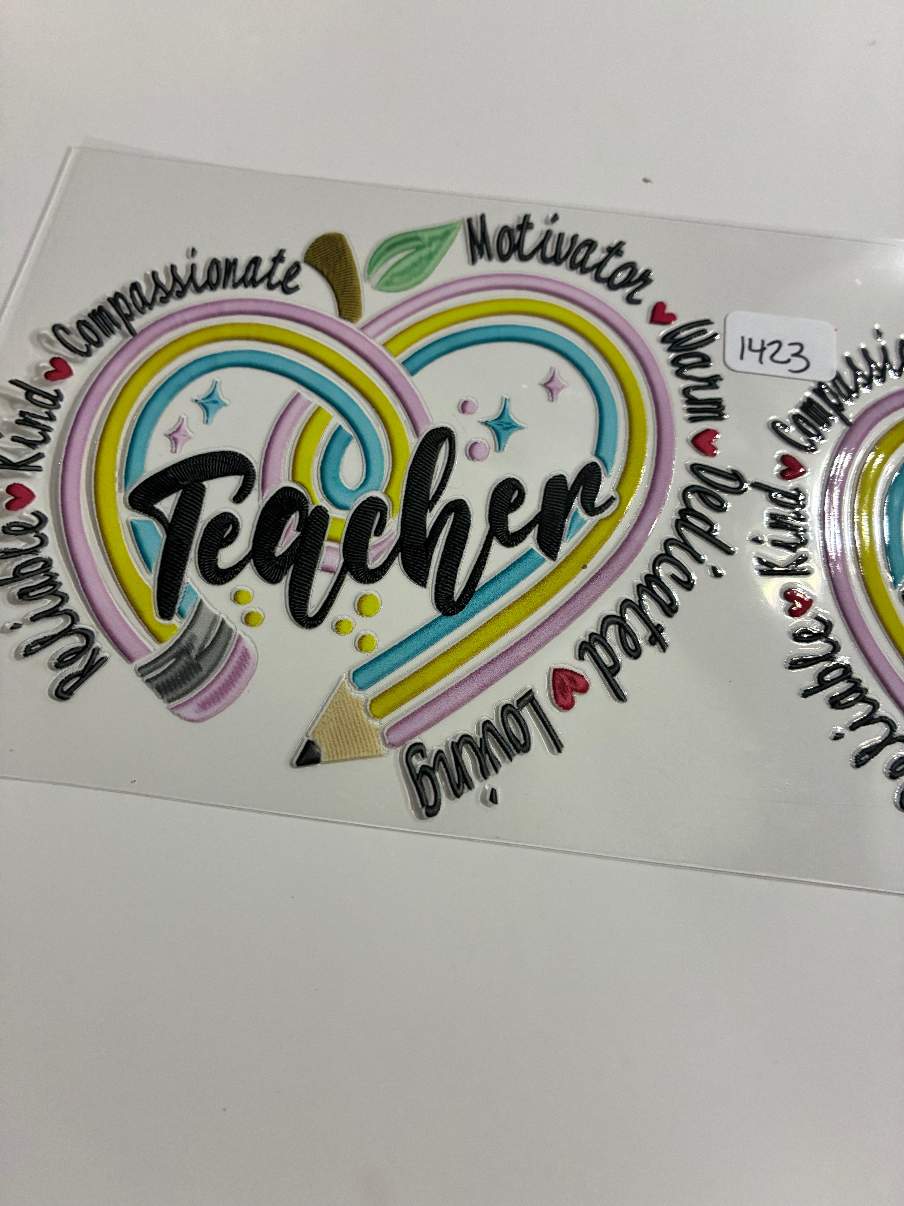 Teacher heart 1423