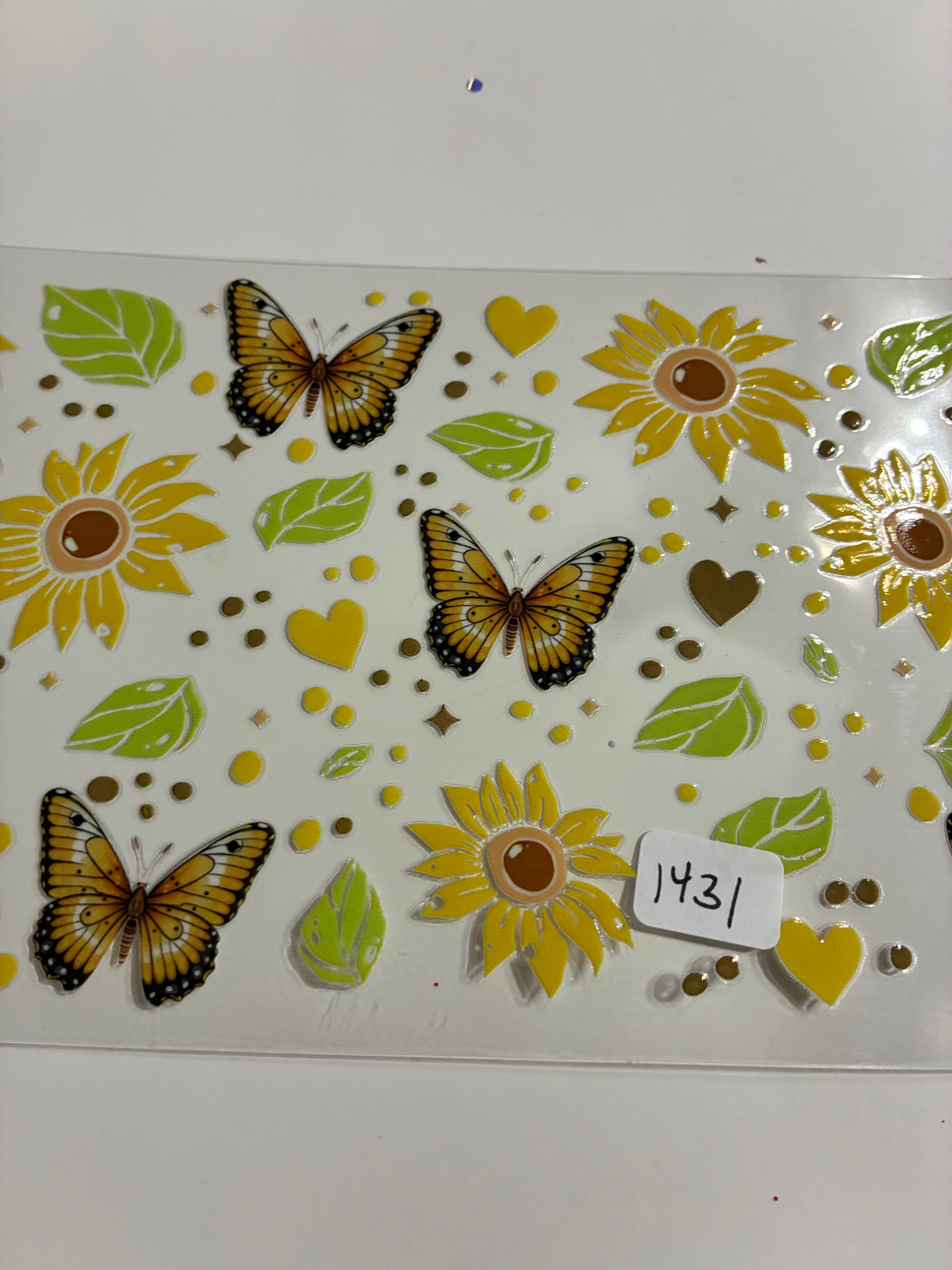 Butterfly sunflower 1431