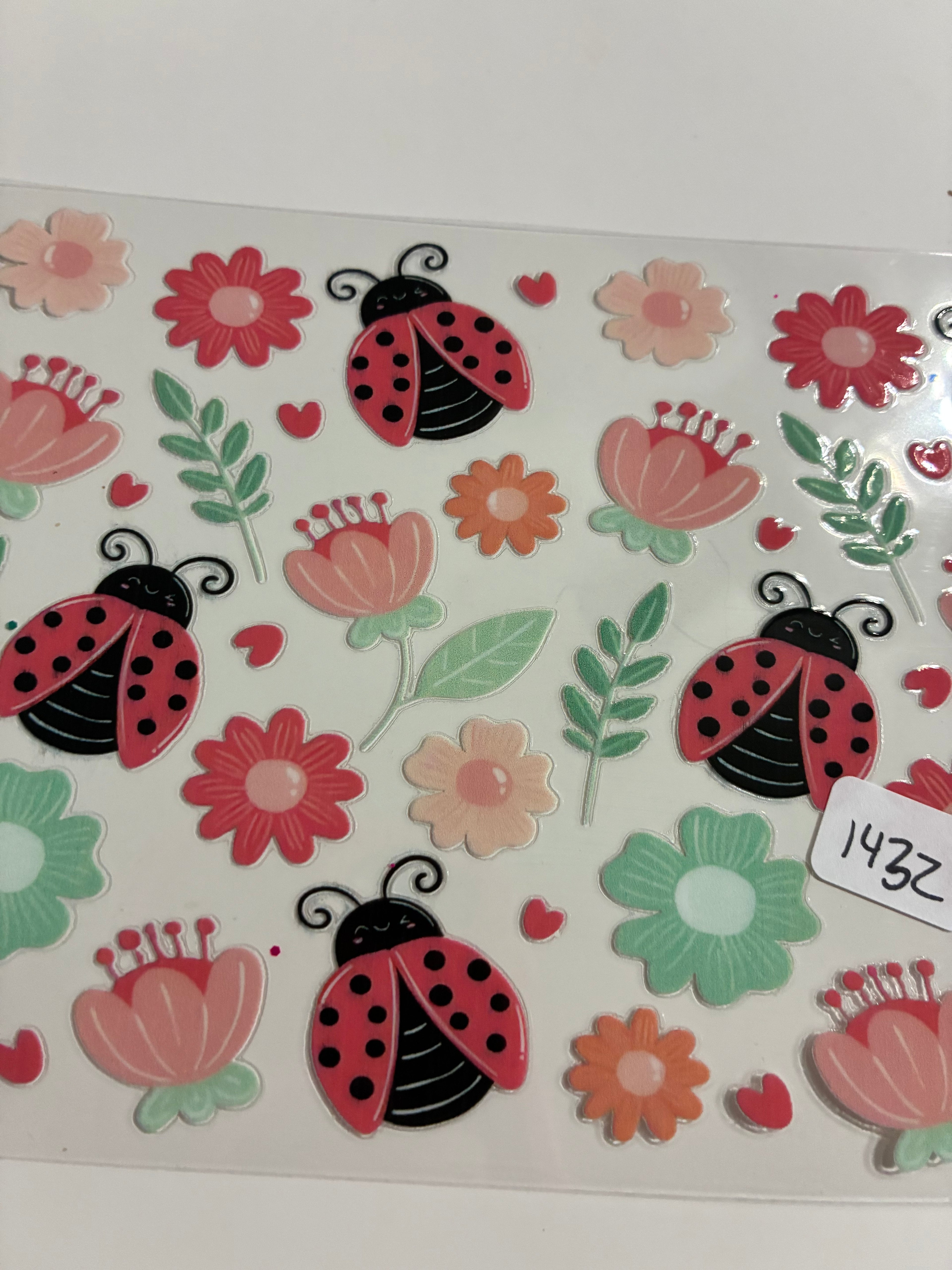 Lady bug with flowers 1432