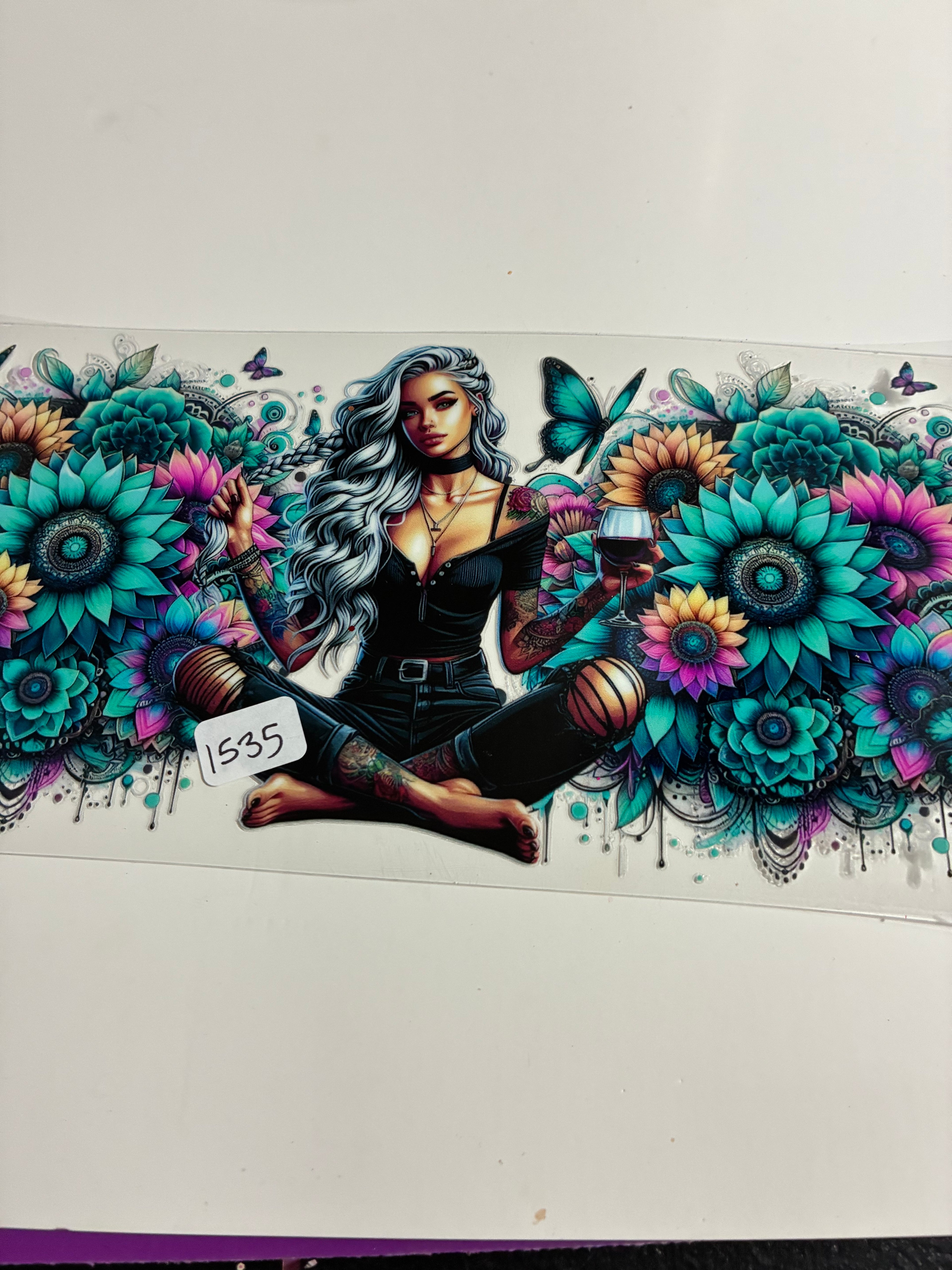 Tatto girl flowers 1535