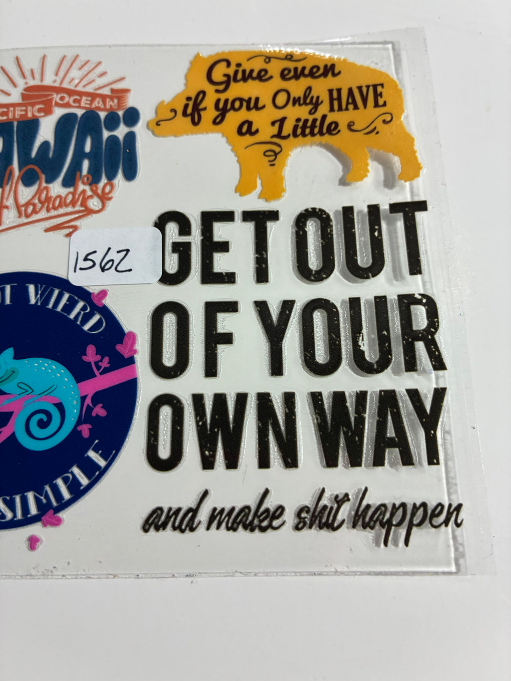 Get out of your own way 1562