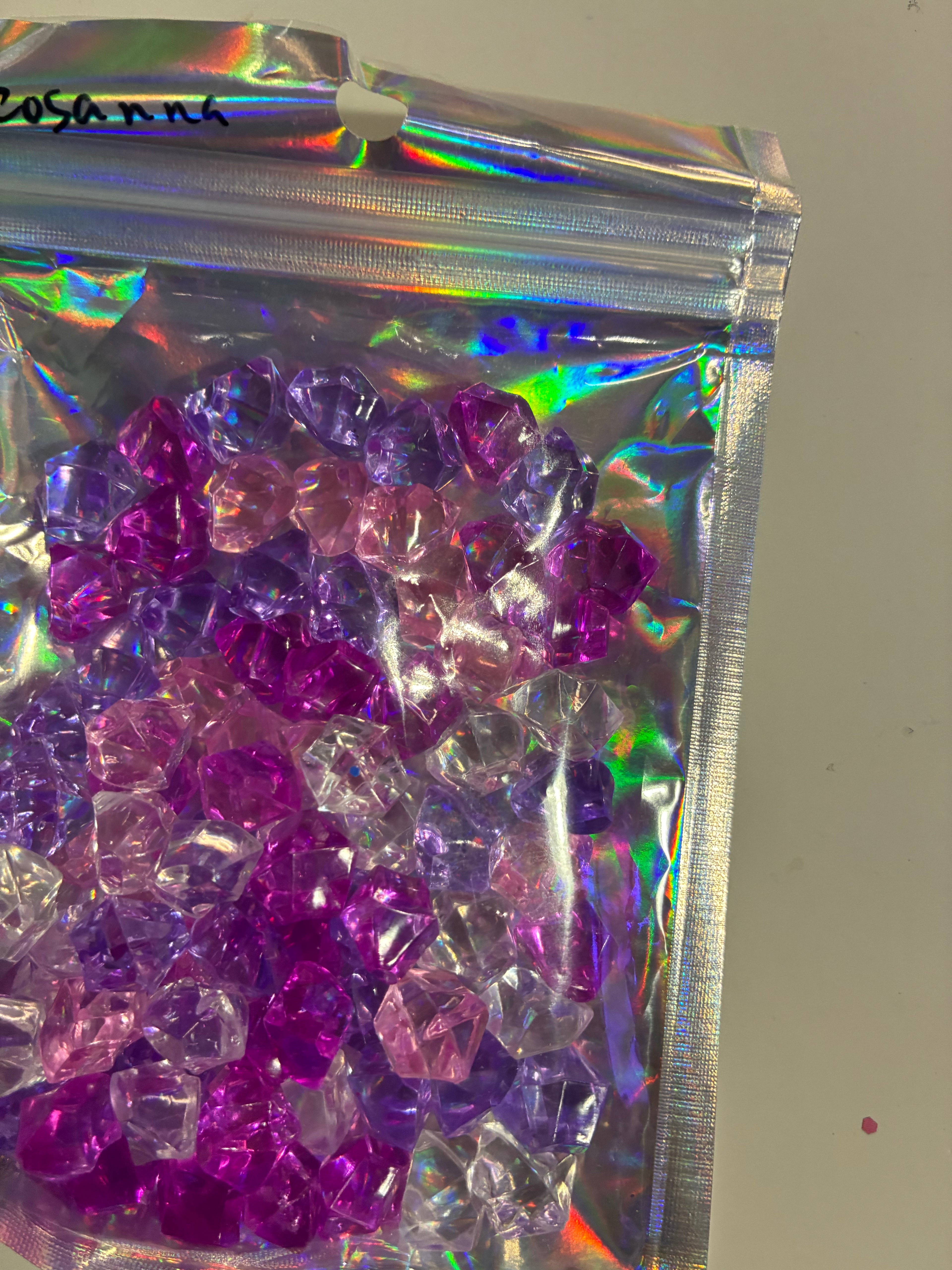 Pink purple light pink ice