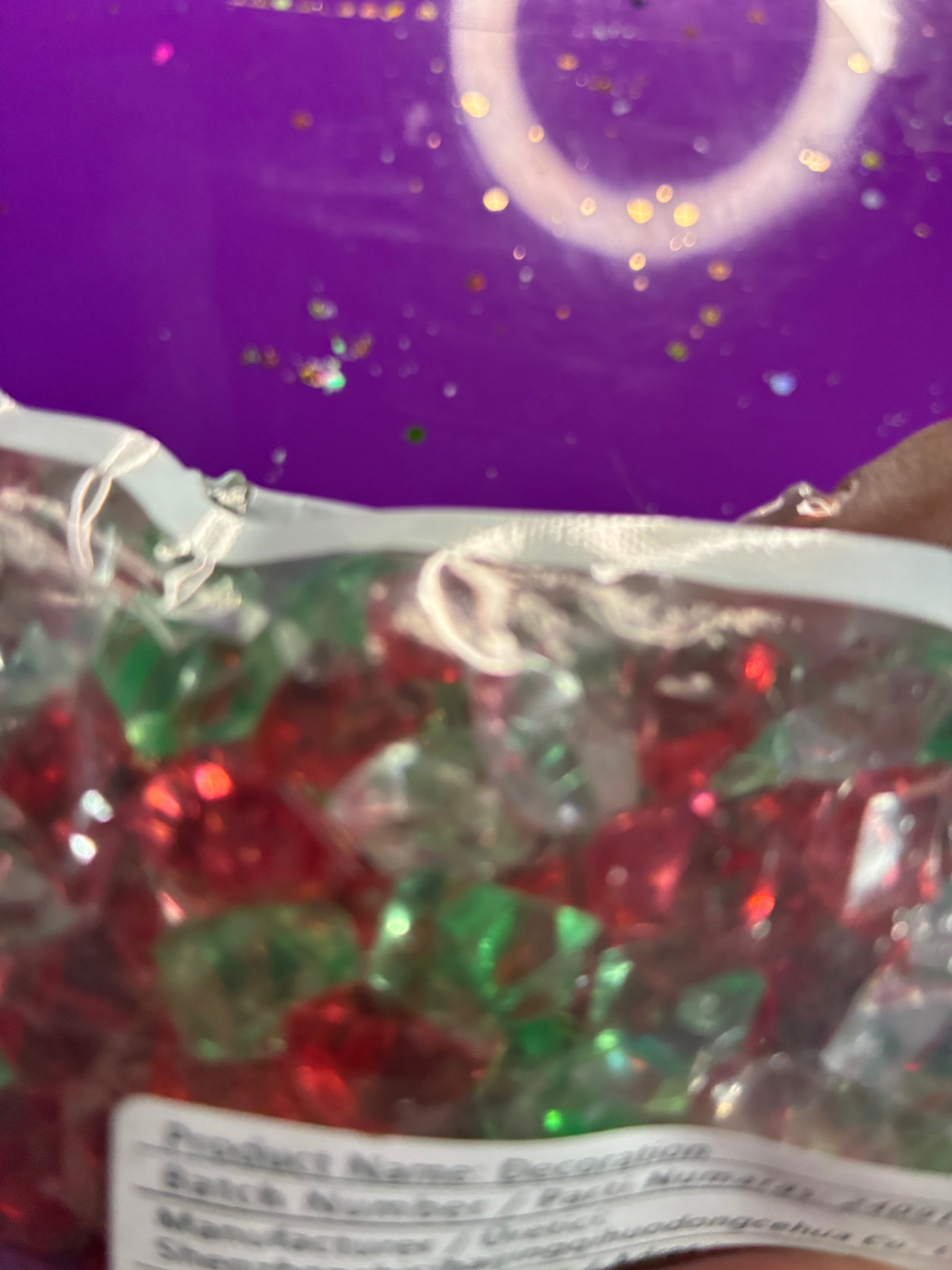 Green red white ice