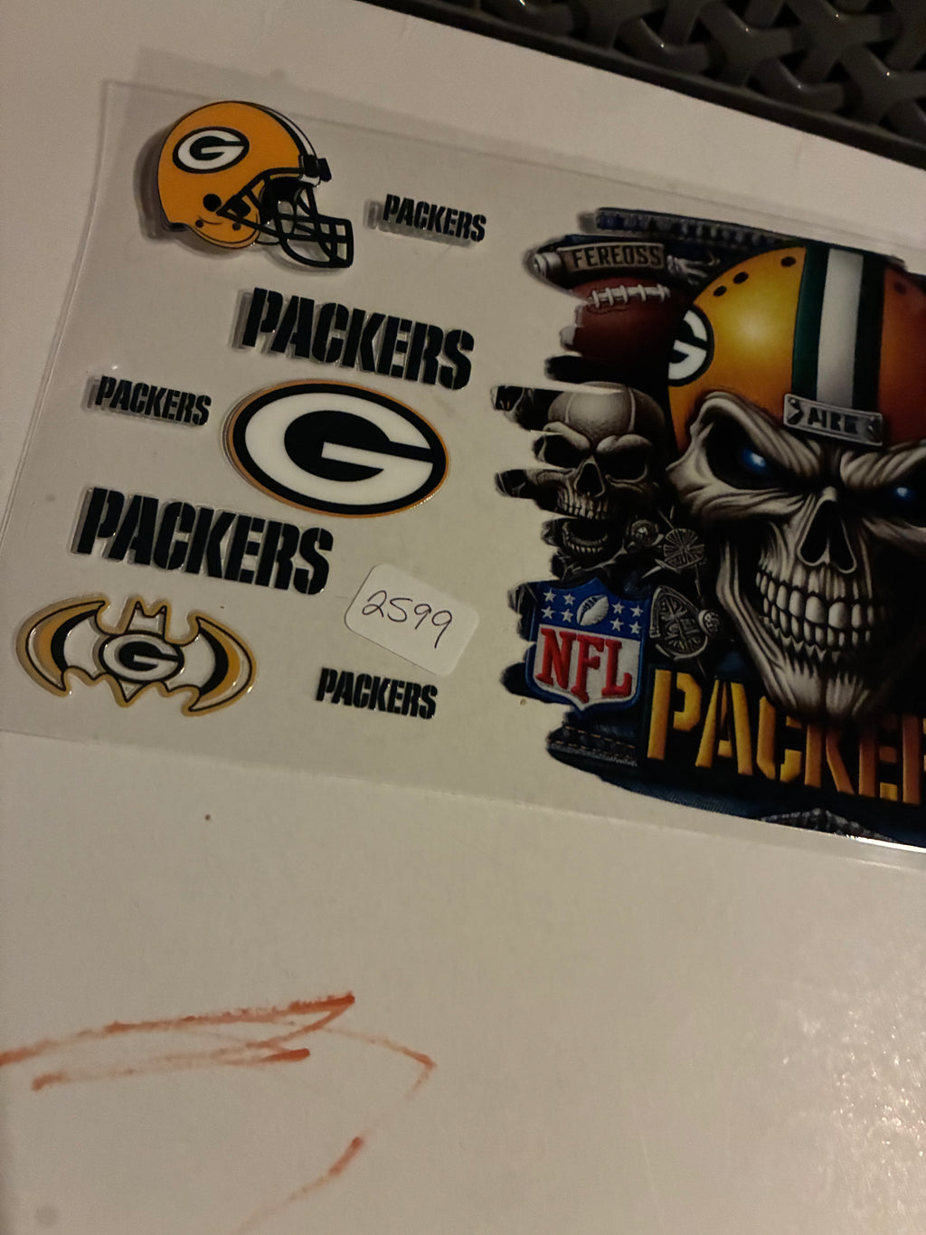 Green bay skeleton 2599