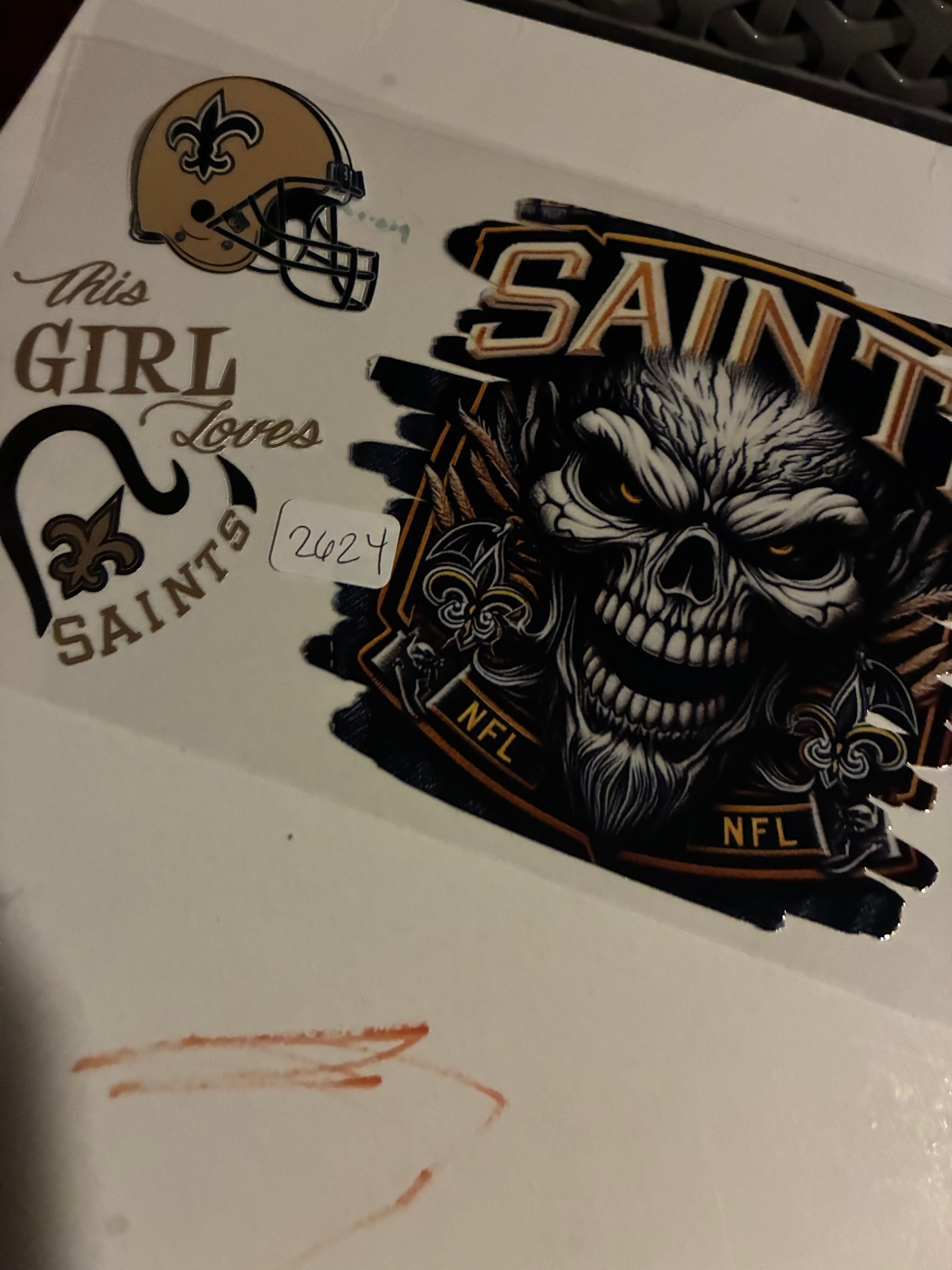 Saints skull 2624