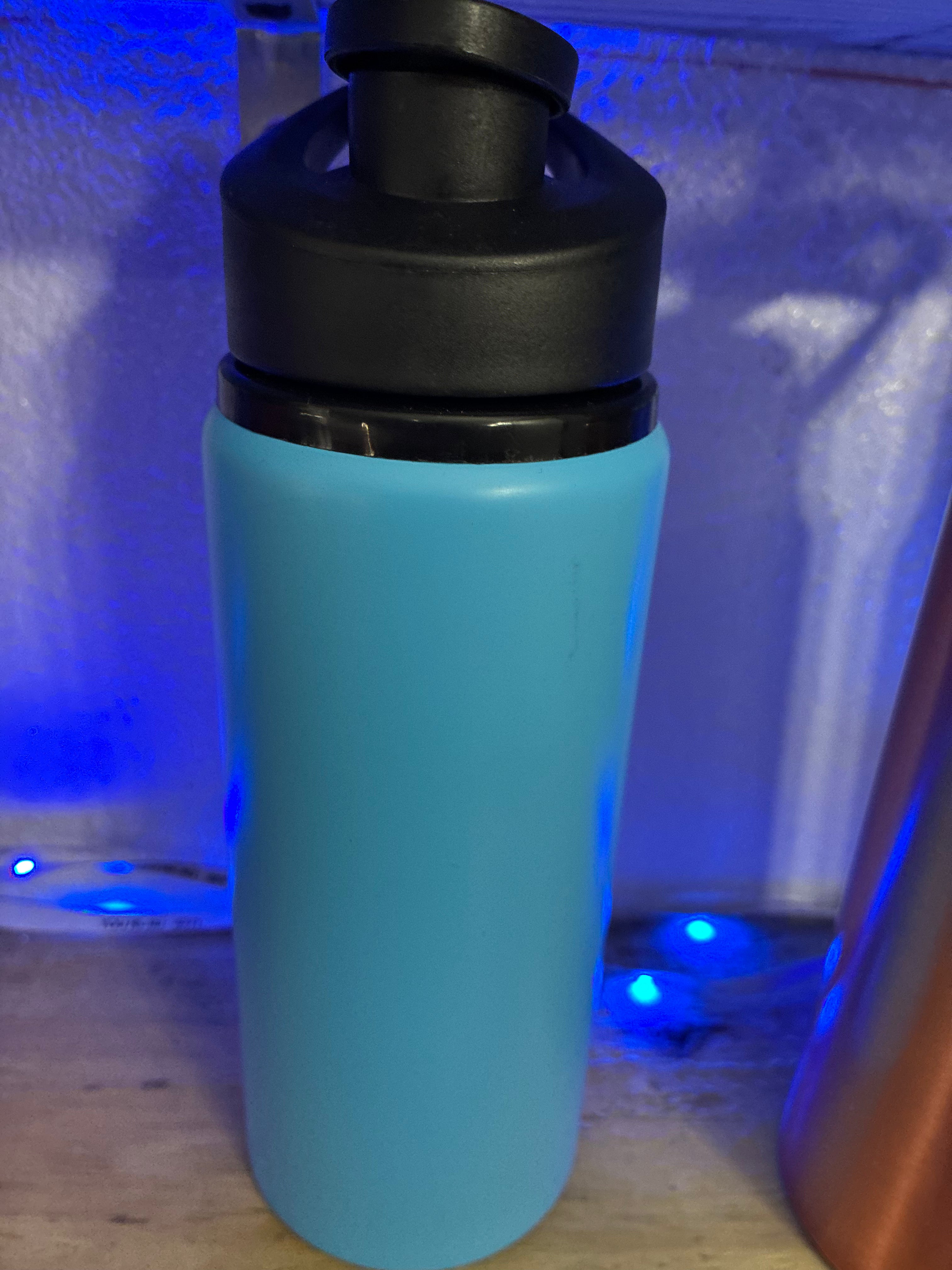 20oz light blue water bottle
