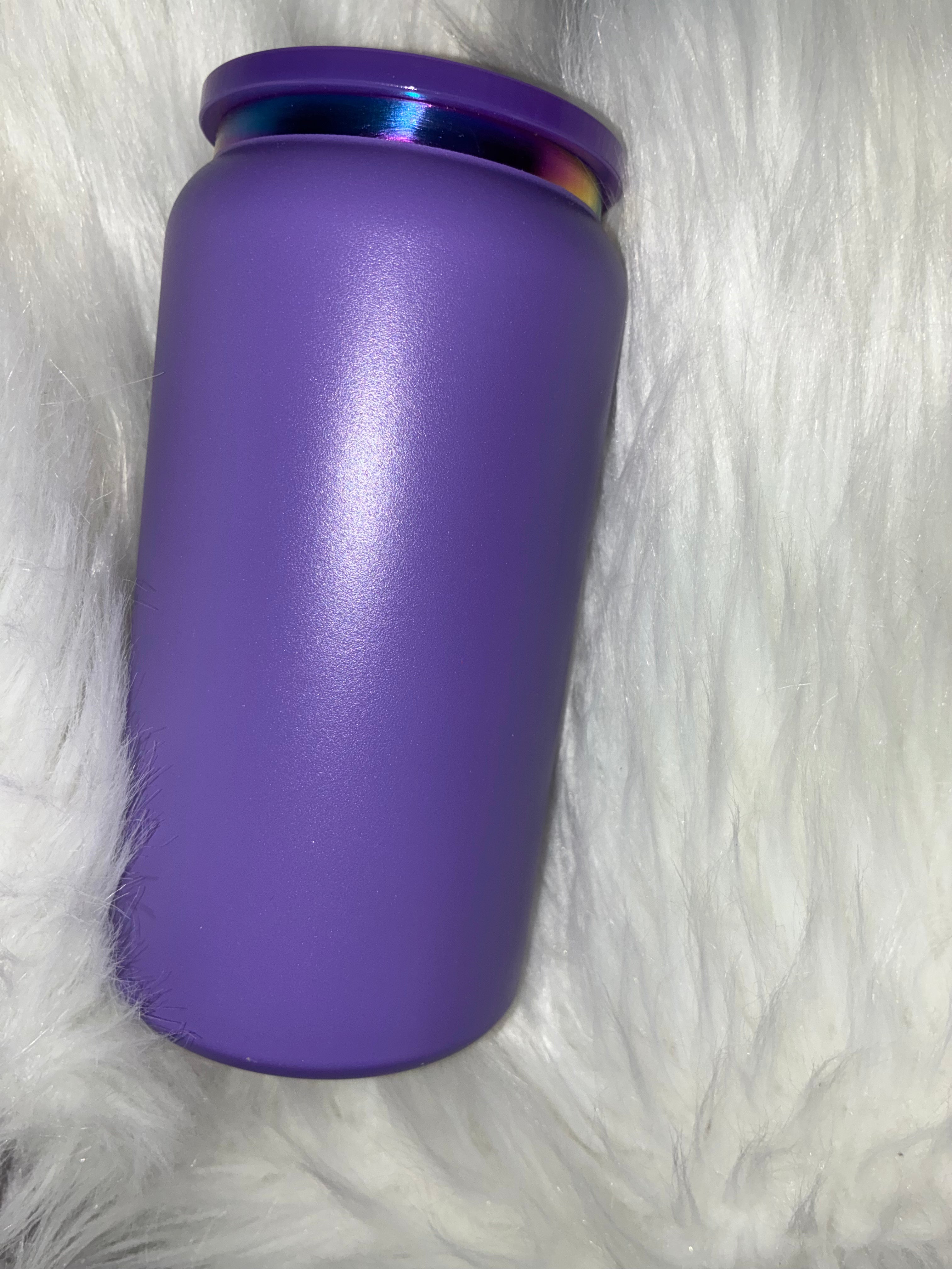 Purple 16oz stainless steel