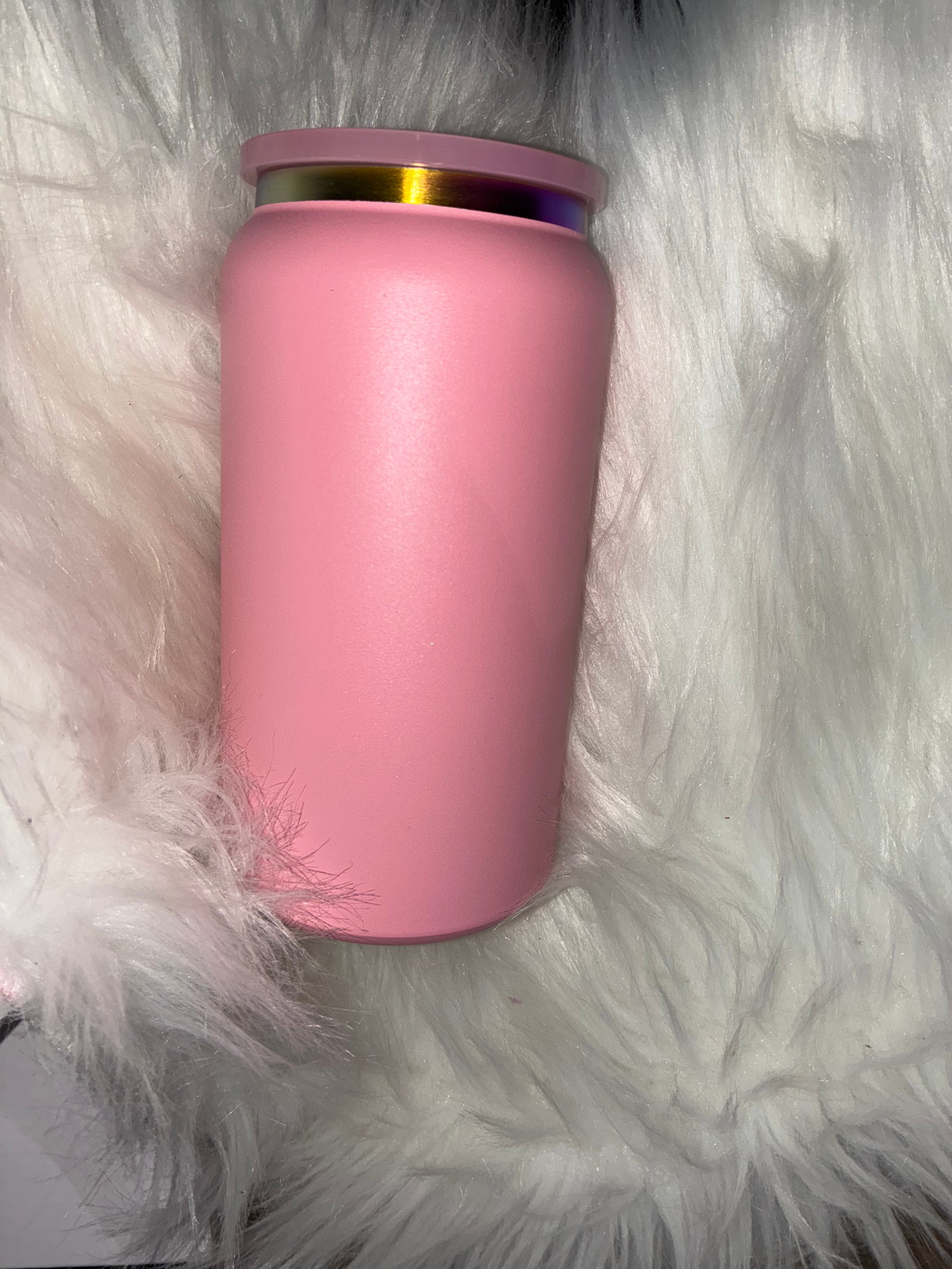 Light pink 16oz stainless steel
