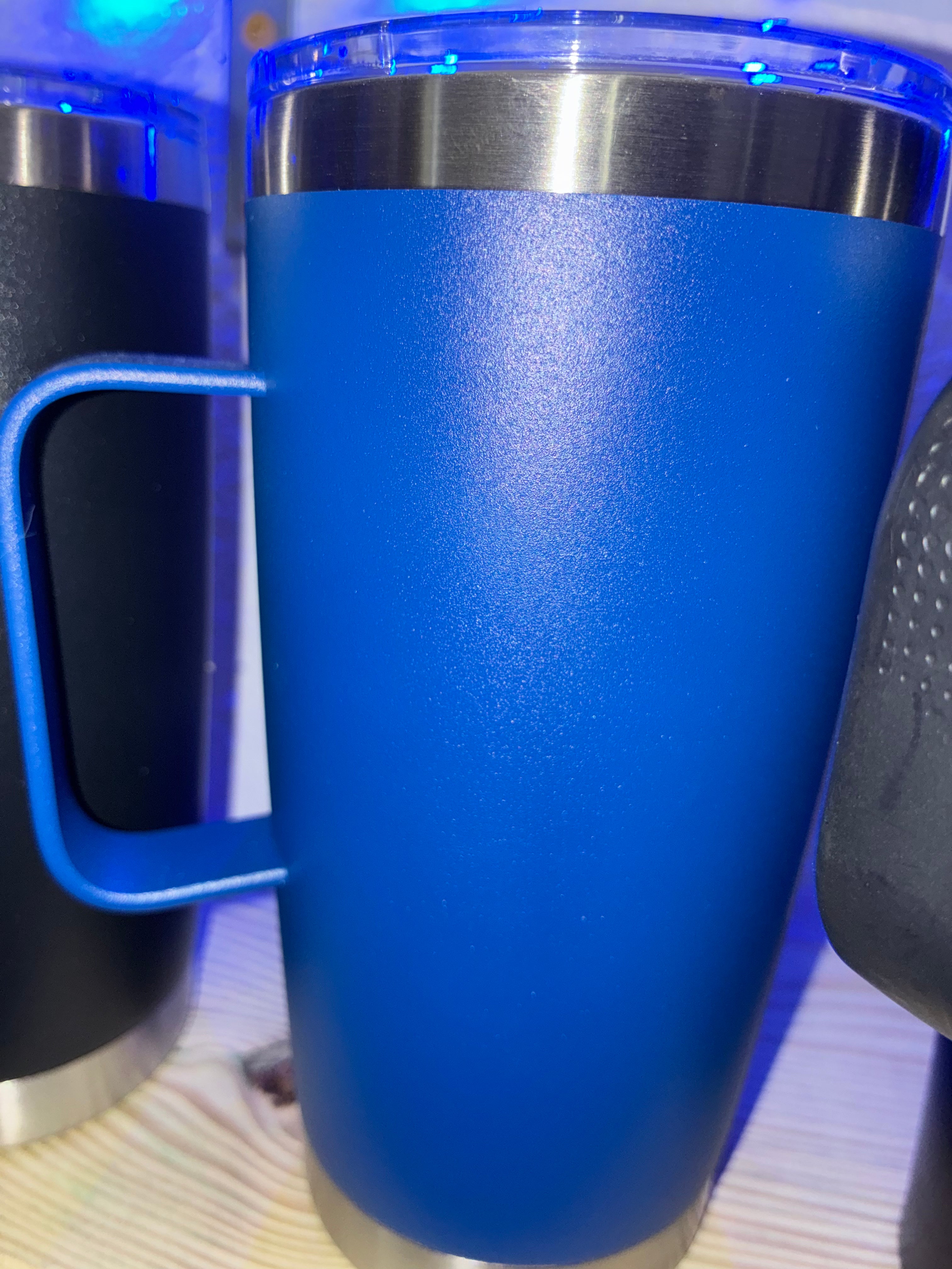 20oz blue coffe cup