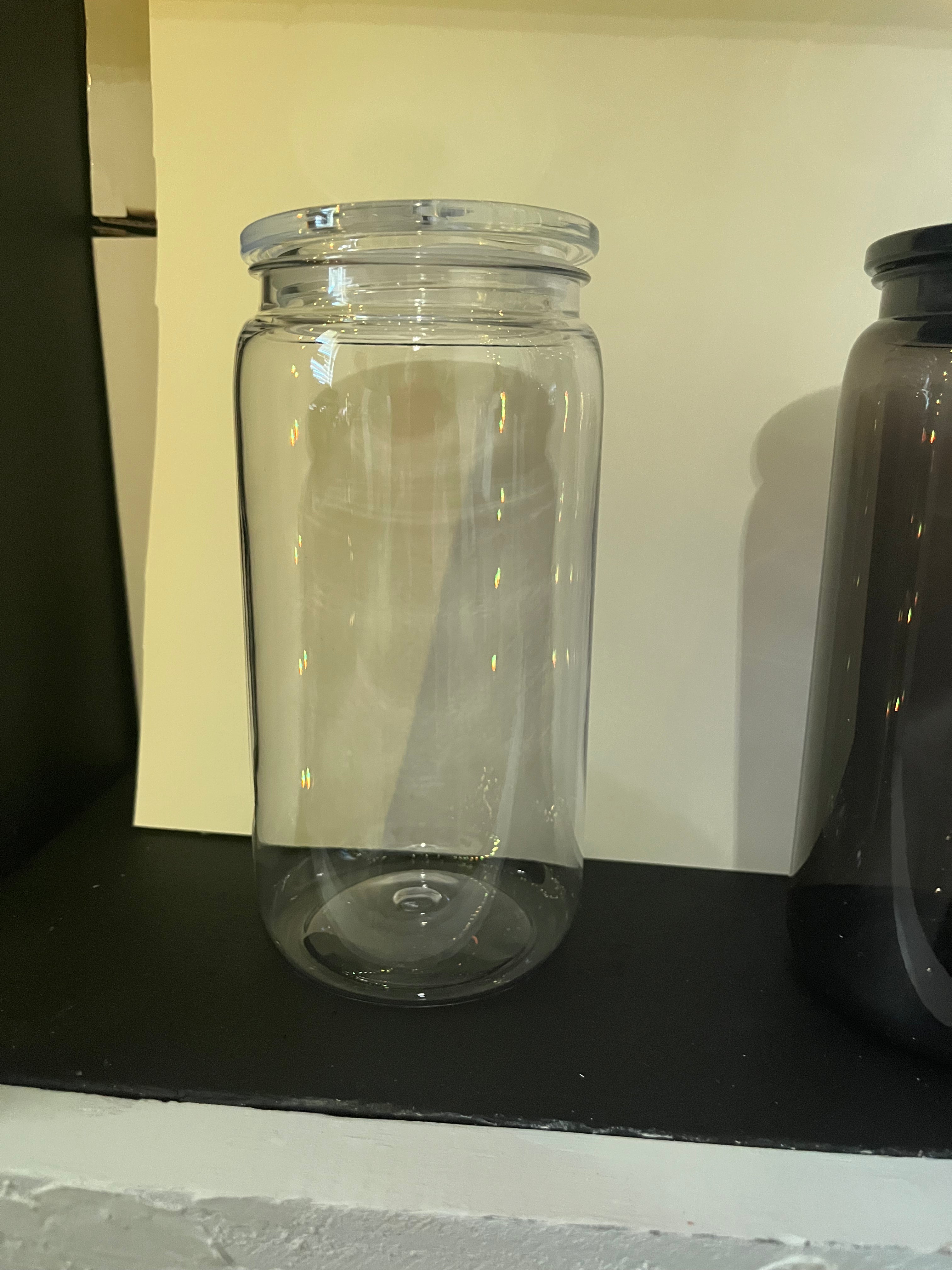 Clear acrylic cup (plastic-non snow globe)