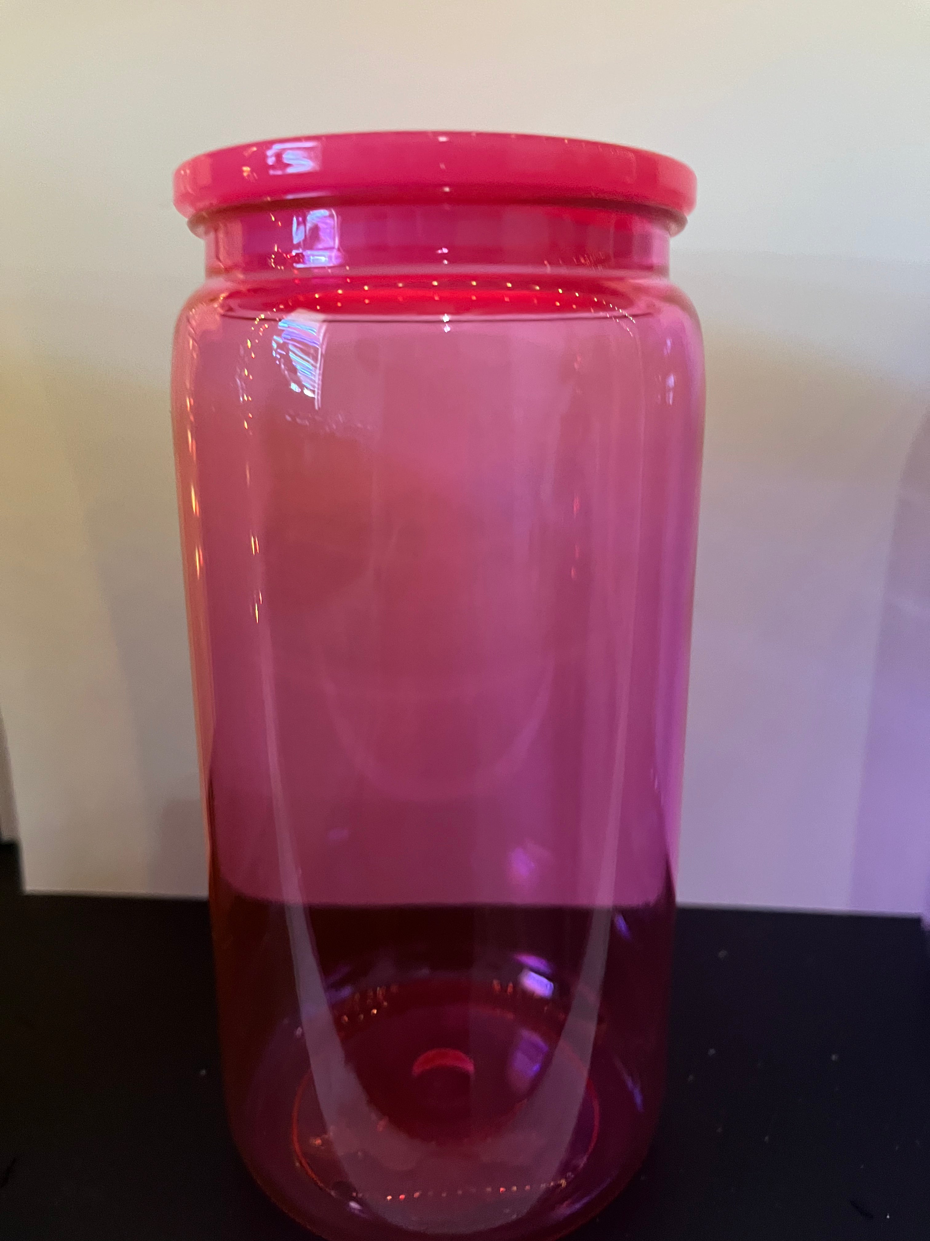 Hot pink 16 acrylic (plastic non snow globe)
