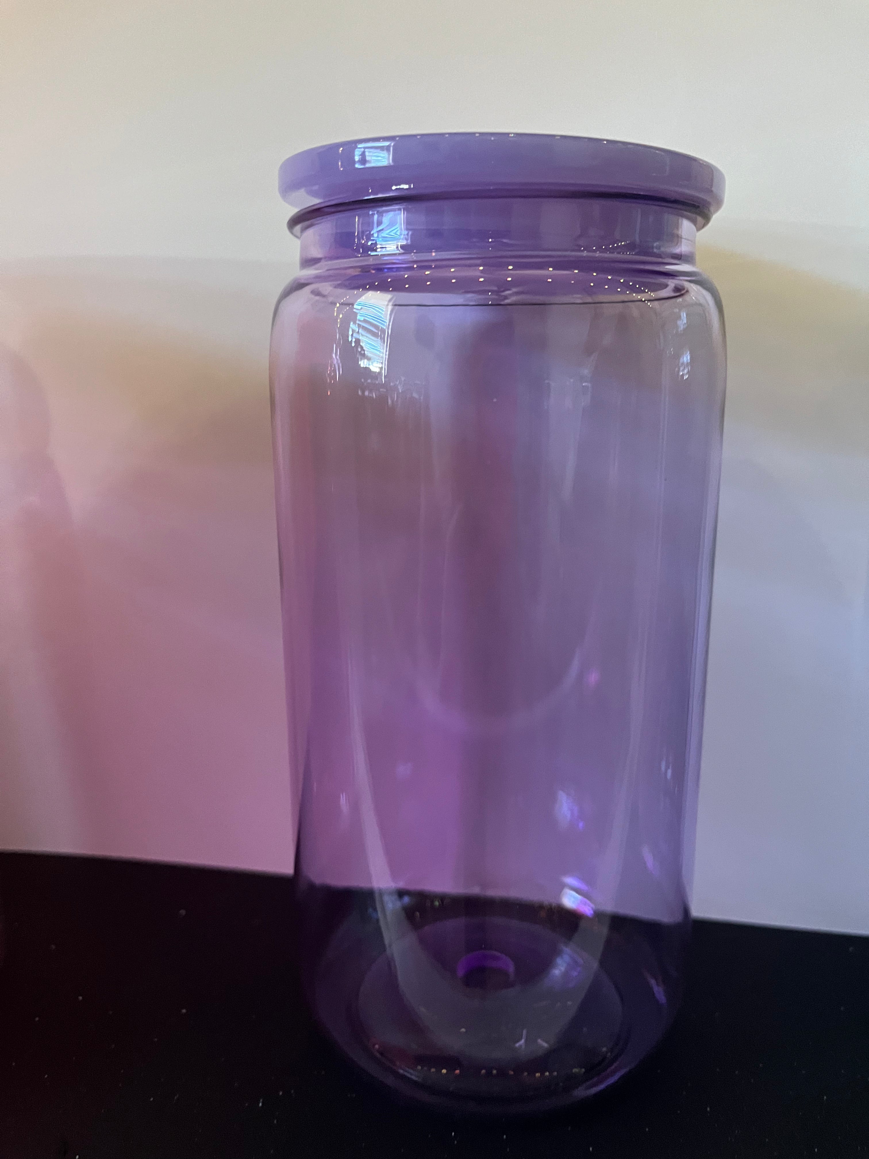 Purple 16oz acrylic (plastic-non snow globe)