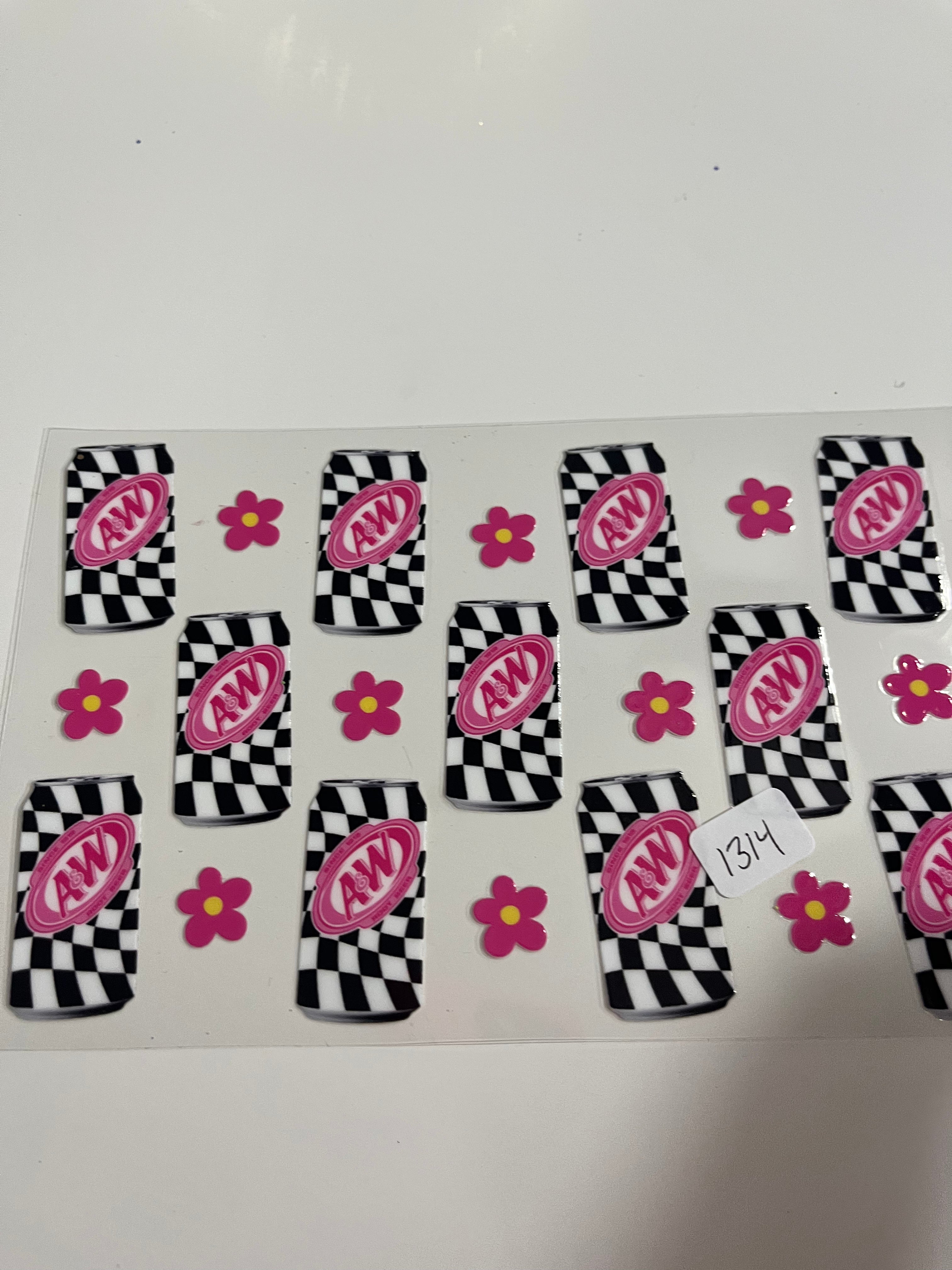 A&w checkered flower 1314
