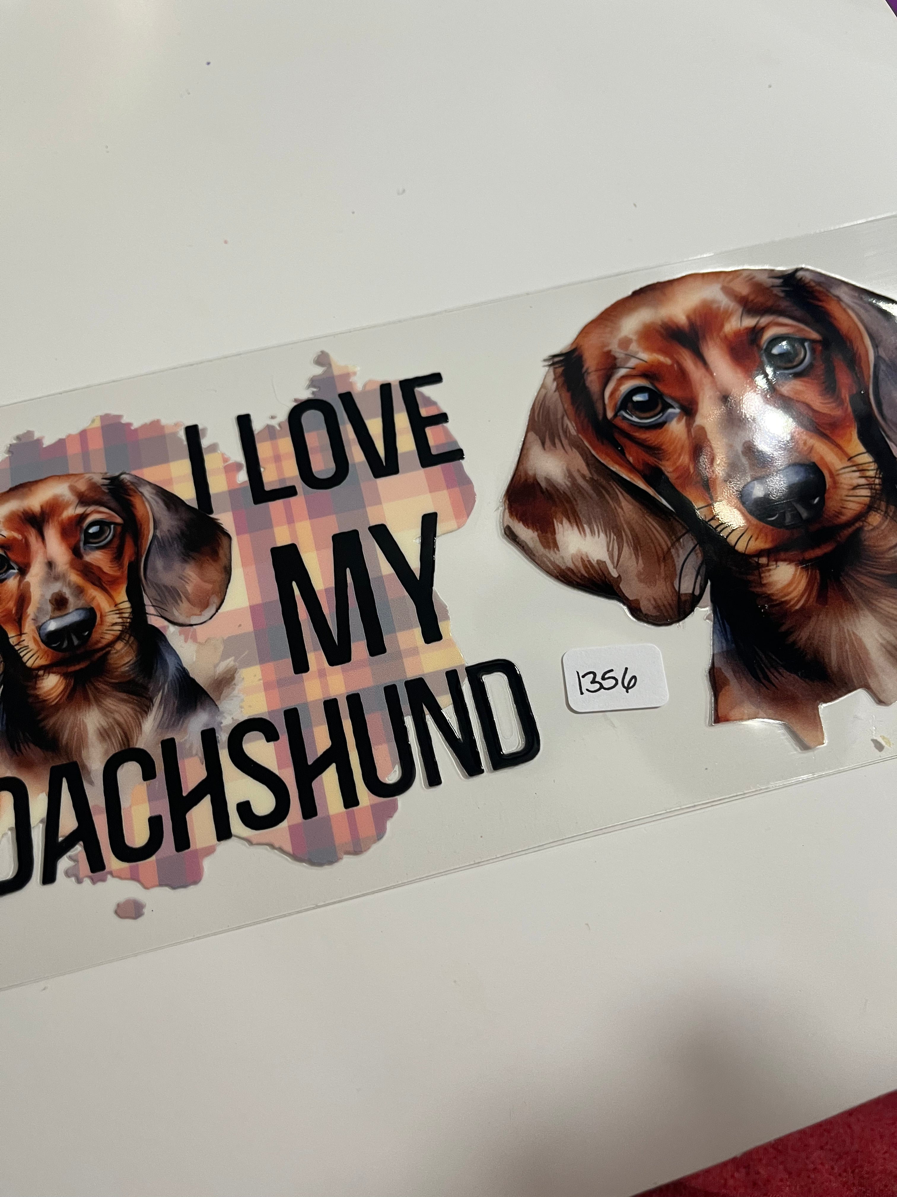 I love my dachshund 1356