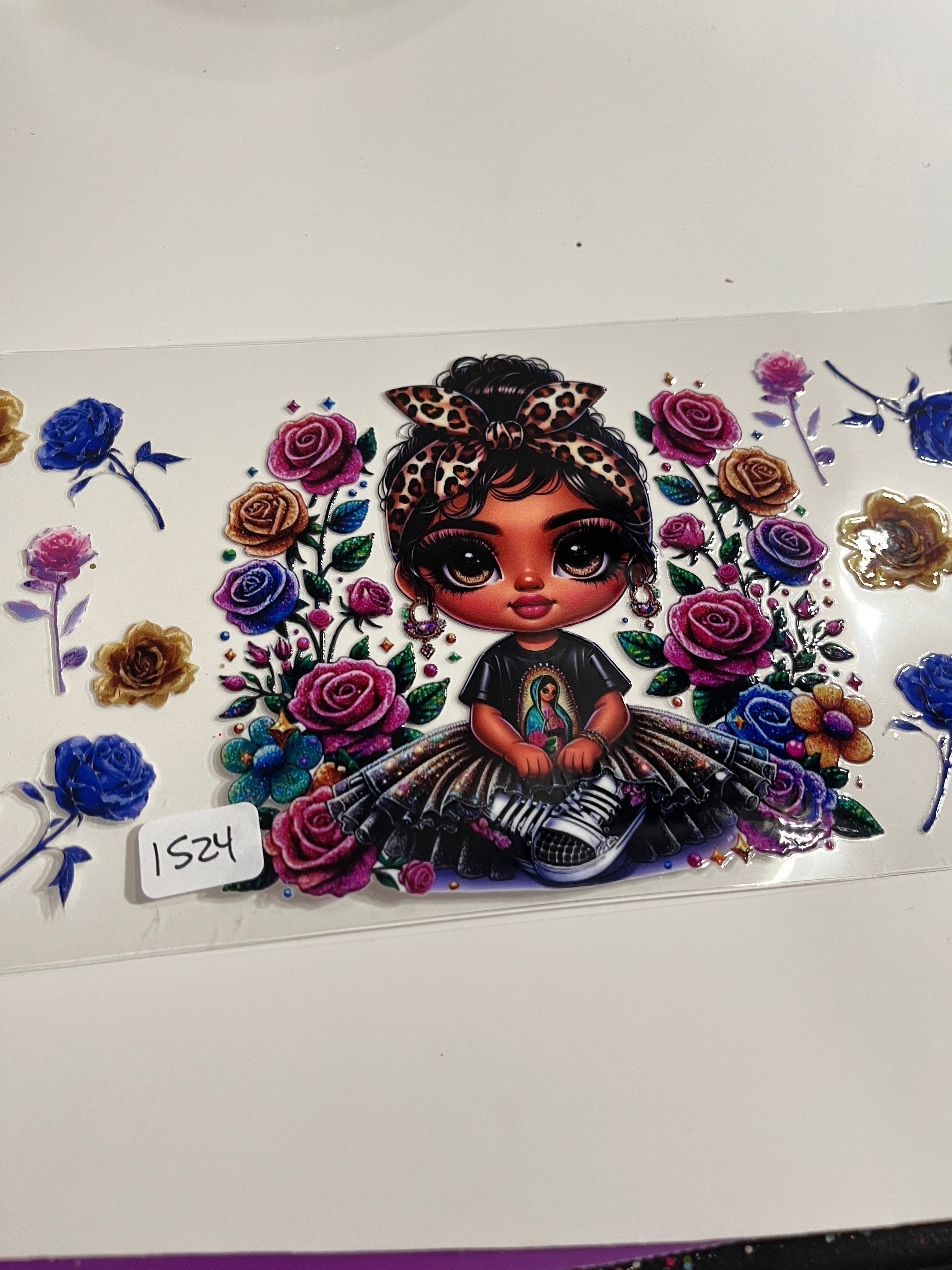 Girl roses 1524