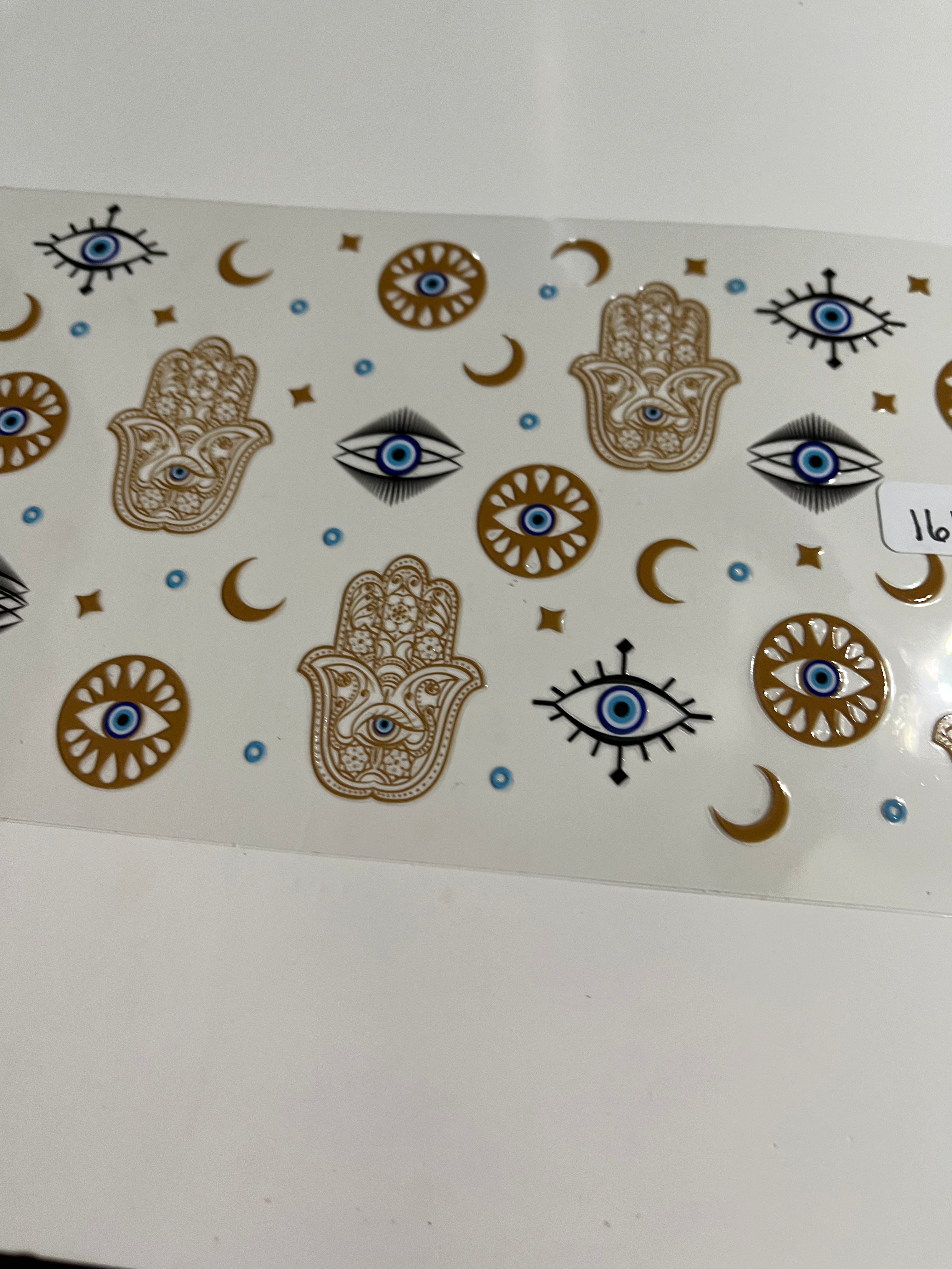 Gold evil eye 1615