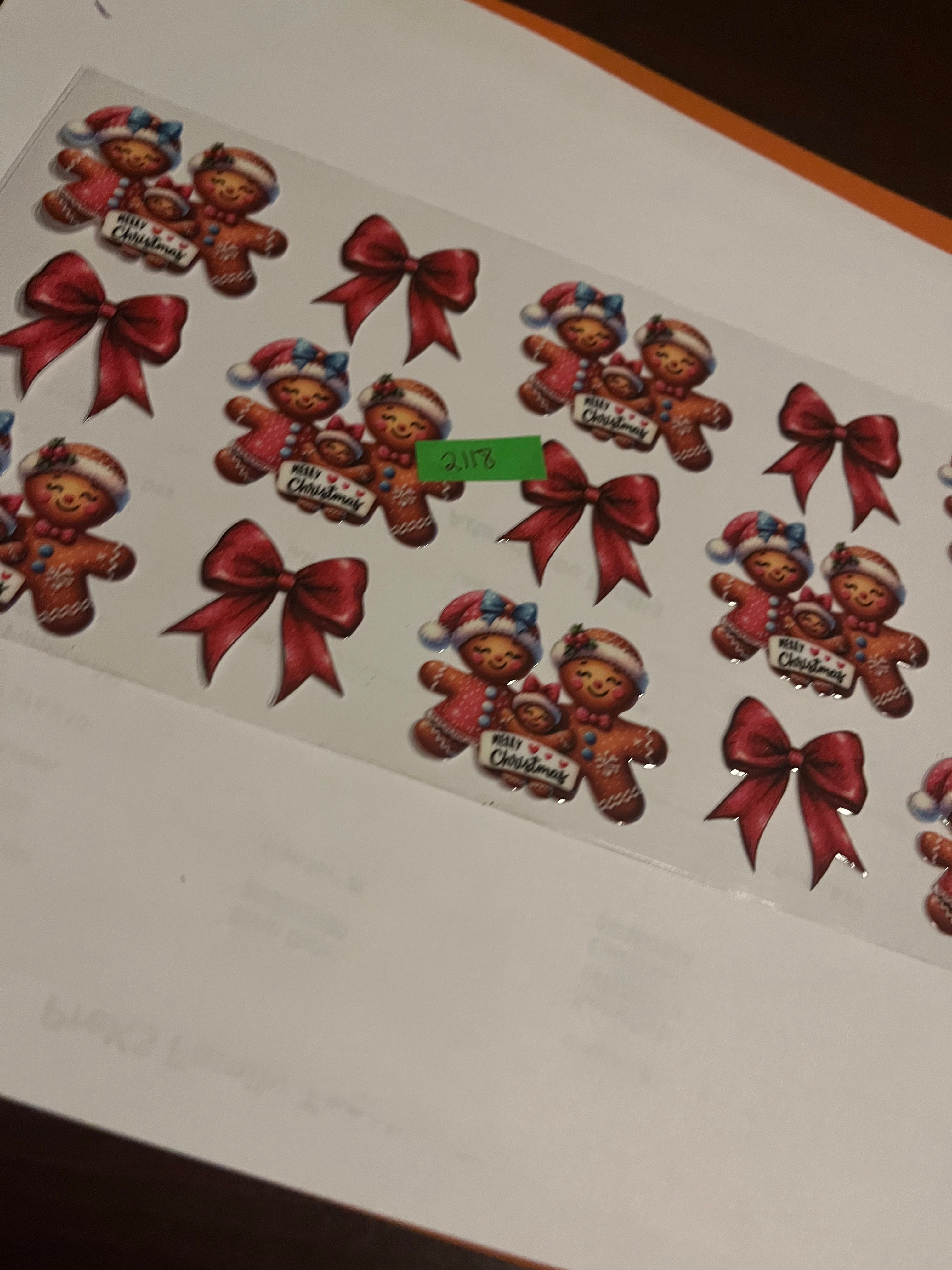 Gingerbread bows 2118