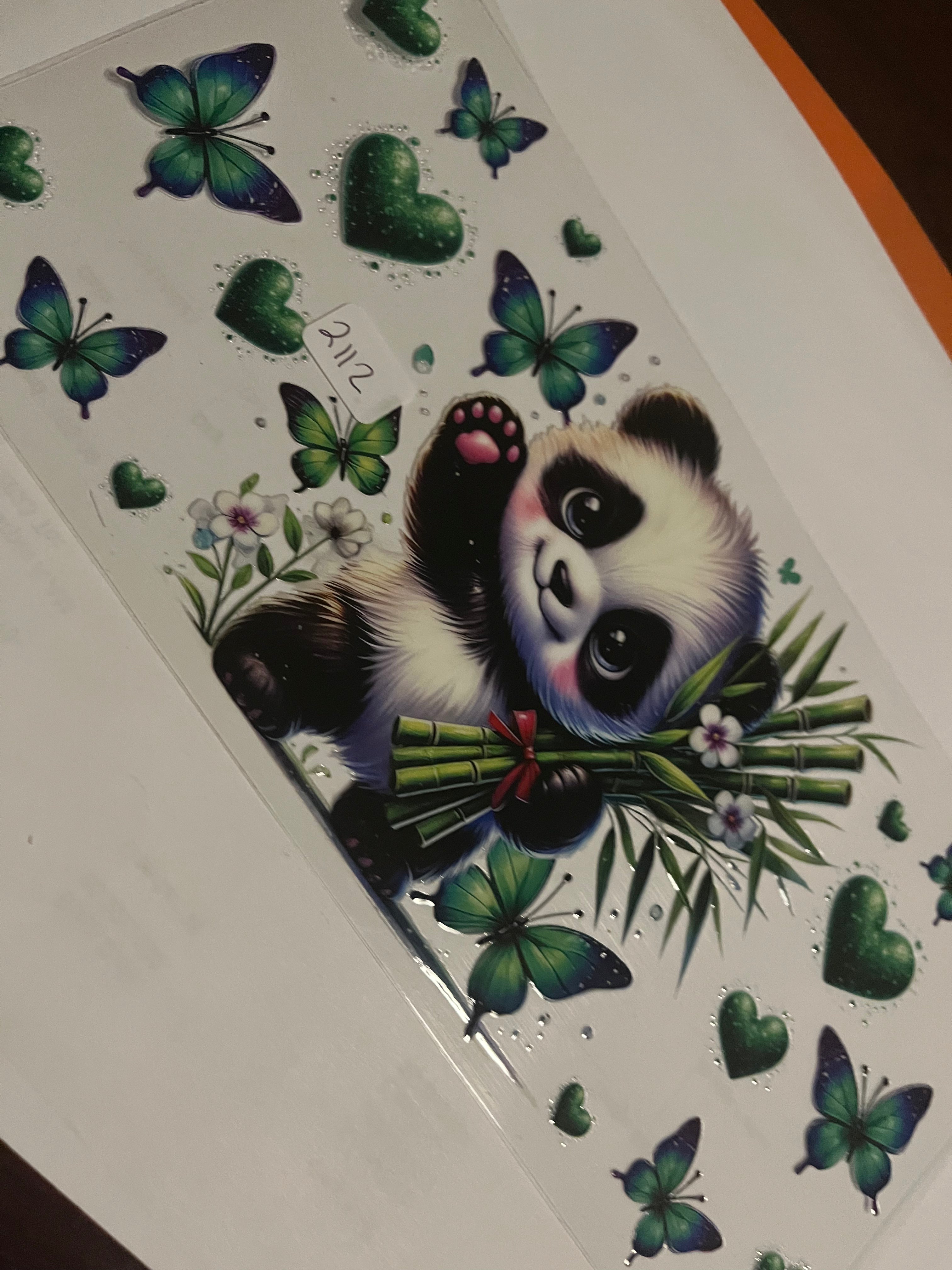 Panda with butterfly 2112