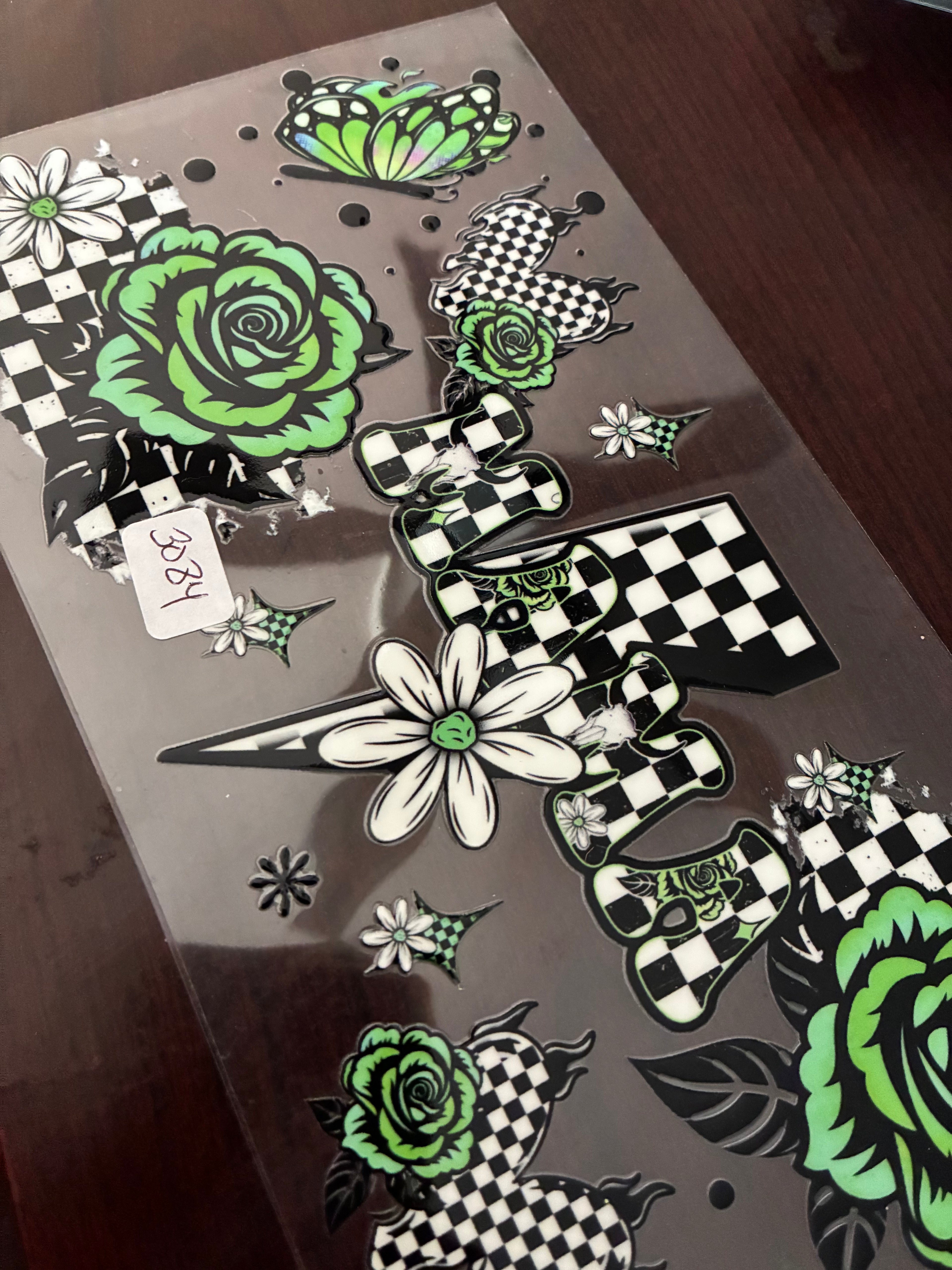 Mama green checkered 3084